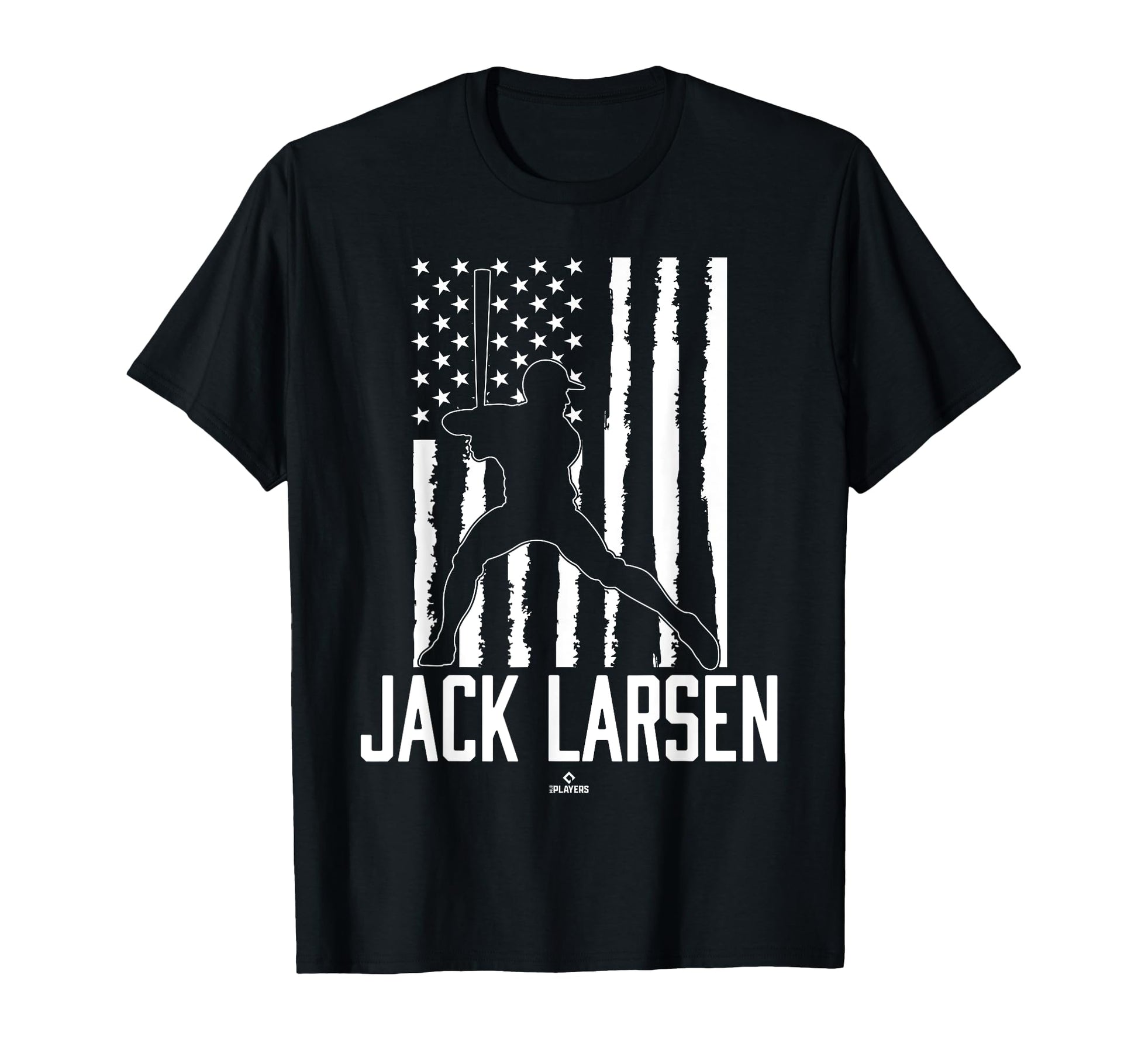 Distressed Flag Swing Jack Larsen T-Shirt - Novelty Apparel for Adults - T-Shirt, Sweatshirt, Hoodie