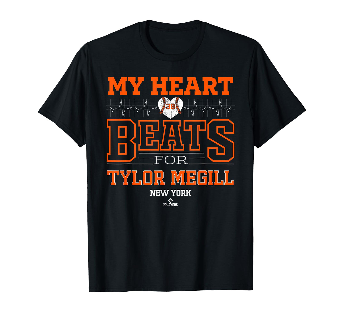 My Heart Beats Tylor Megill New York T-Shirt - Minimalist Print for Adults - T-Shirt, Sweatshirt, Hoodie