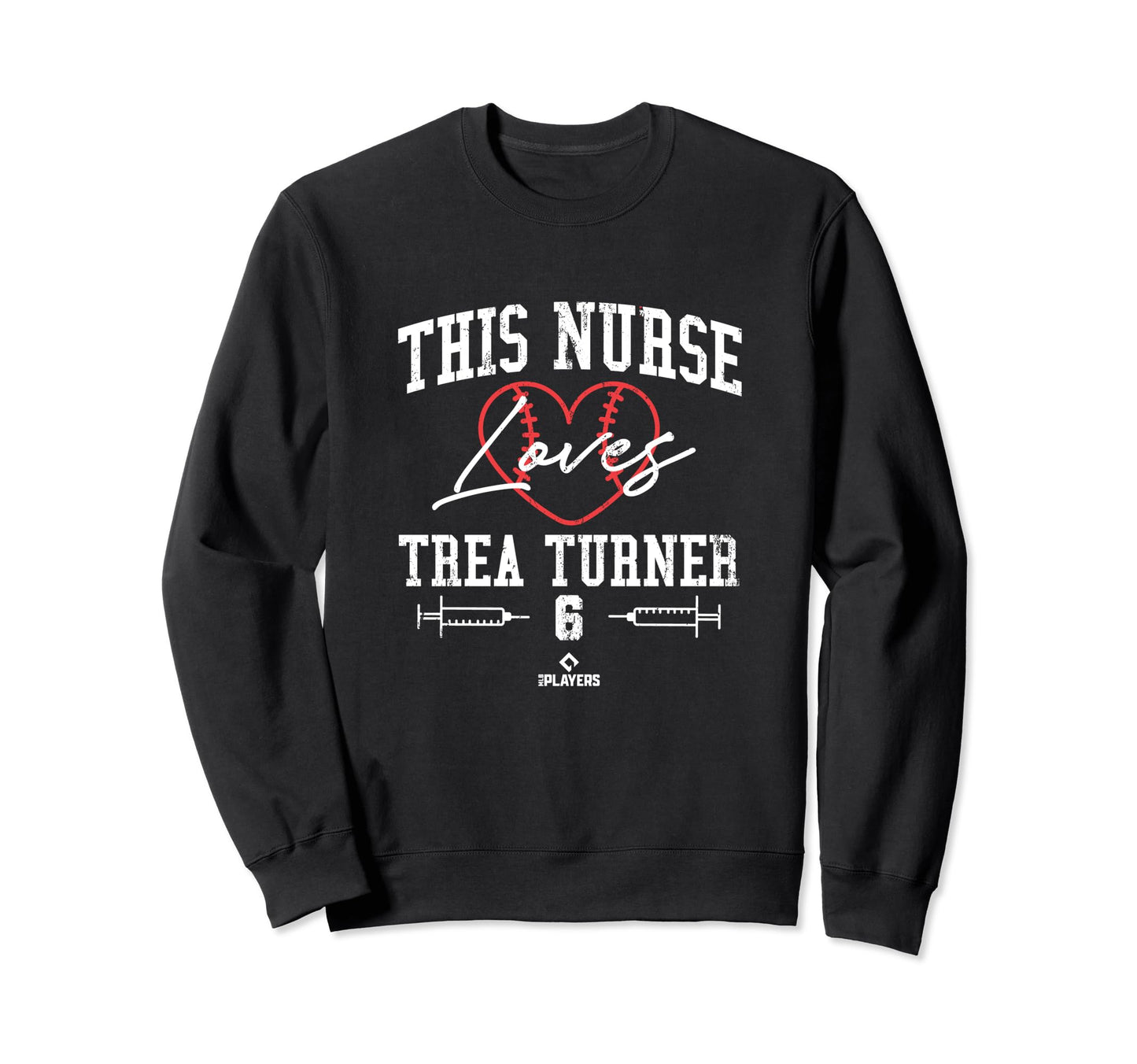 This Nurse Loves Trea Turner Sweatshirt - Custom Art Print Men Women - T-Shirt, Sweatshirt, Hoodie