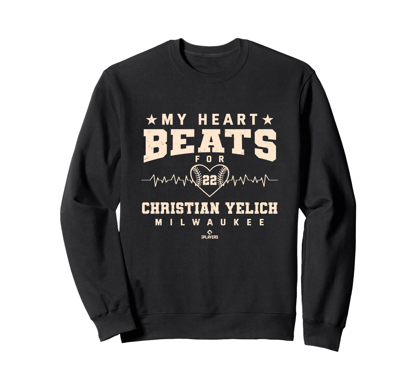 My Heart Beats Christian Yelich Sweatshirt - Trendy Graphic for Adults - T-Shirt, Sweatshirt, Hoodie
