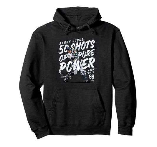 50 Shots Pure Power Aaron Judge New Hoodie - Aesthetic Graphic for Adults - T-Shirt, Sweatshirt, Hoodie