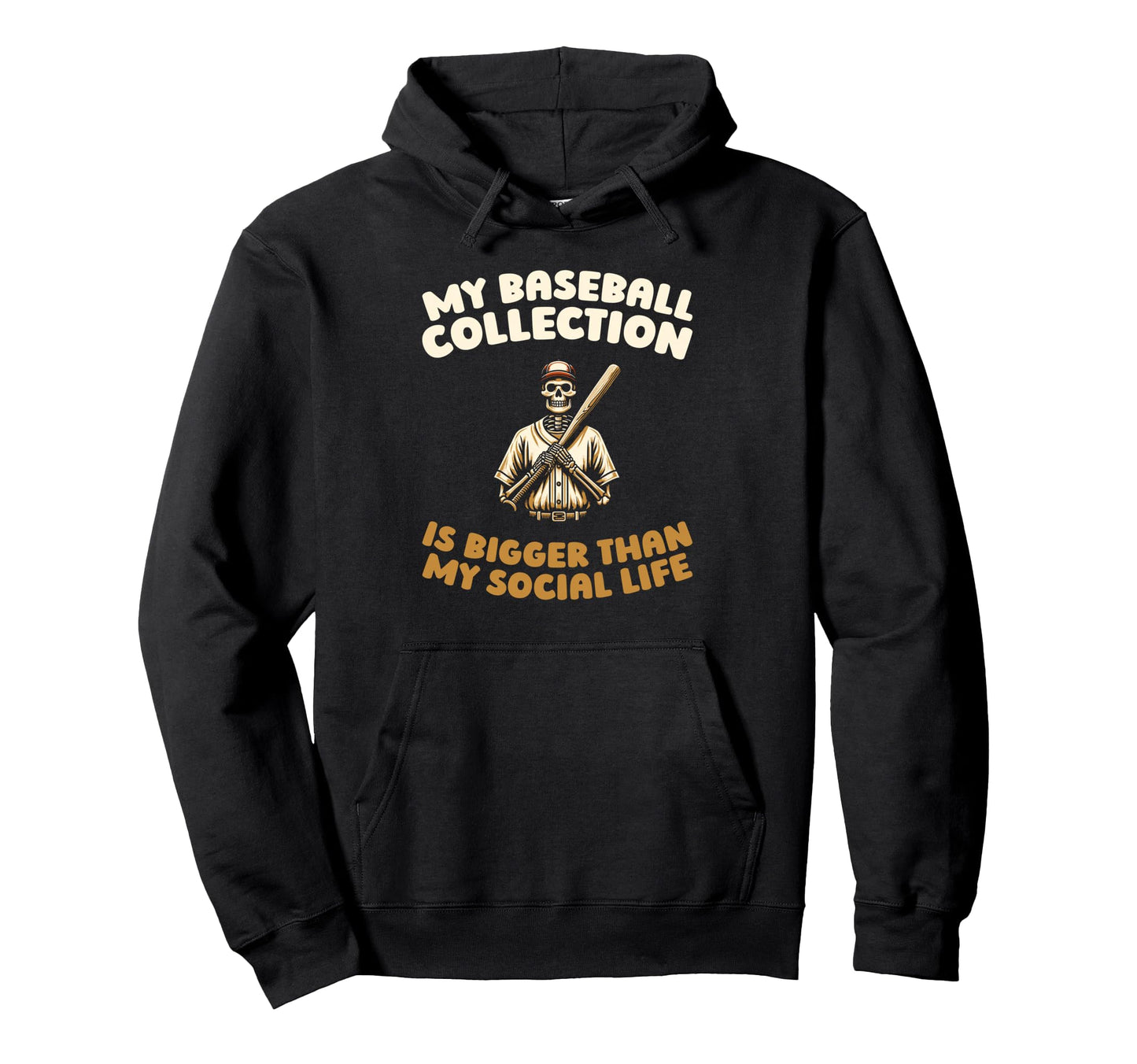 Baseball Player Team Sport Hoodie - Fun Novelty Design for Adults - T-Shirt, Sweatshirt, Hoodie