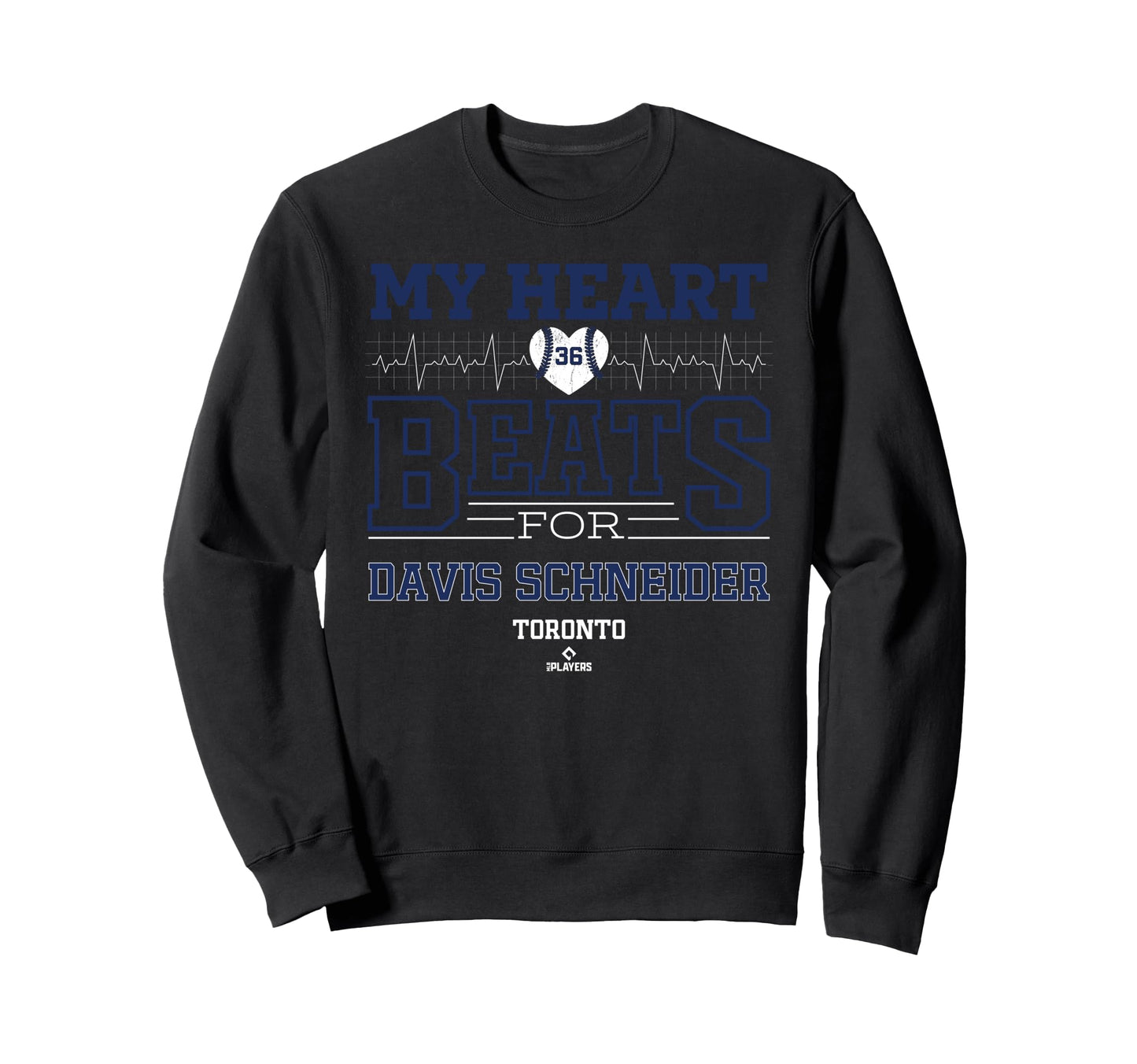 My Heart Beats Davis Schneider Toronto Sweatshirt - Trendy Graphic Unisex - T-Shirt, Sweatshirt, Hoodie