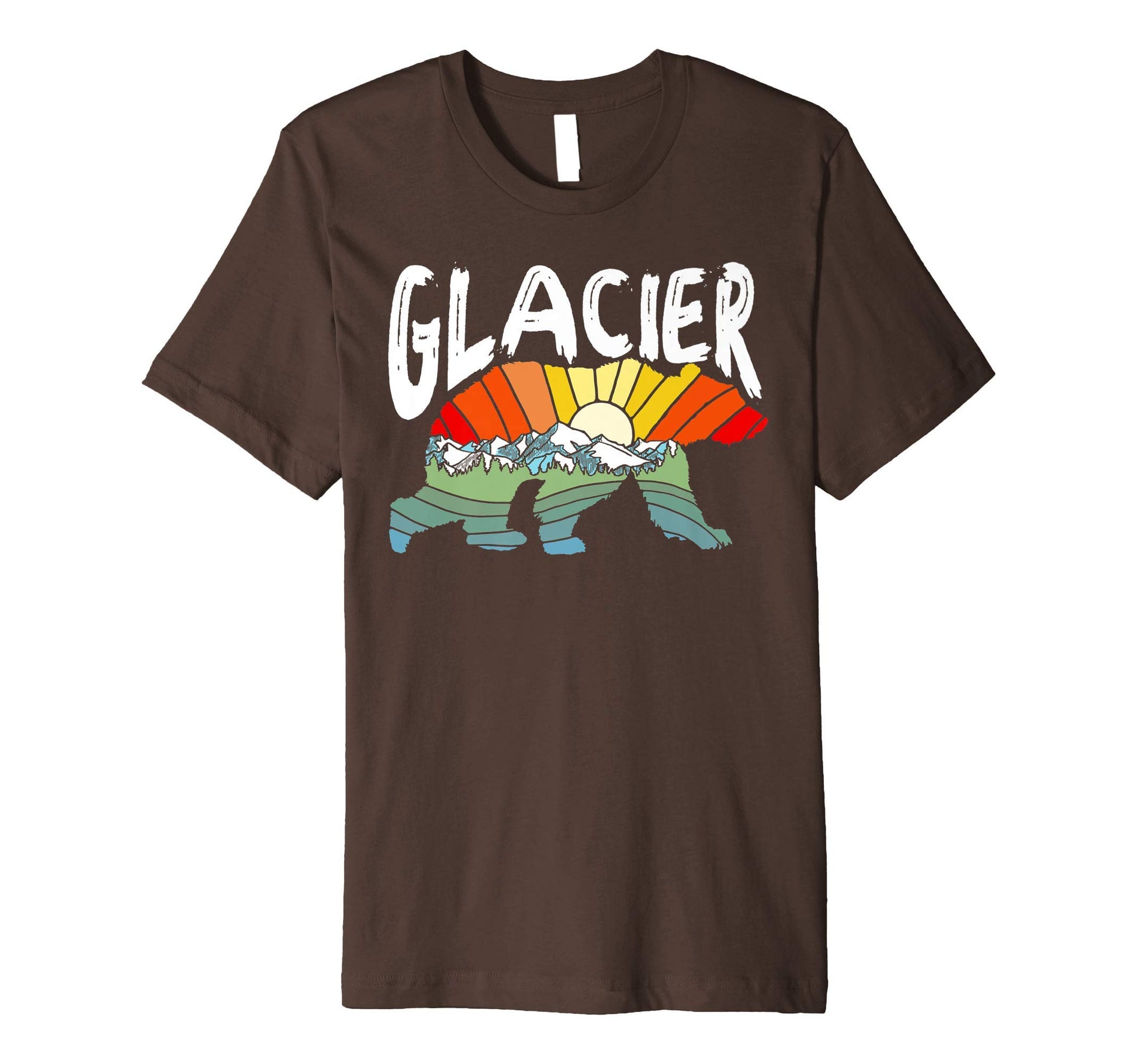 Glacier National Park Grizzly Bear T-Shirt - Unique Graphic Unisex - T-Shirt, Sweatshirt, Hoodie