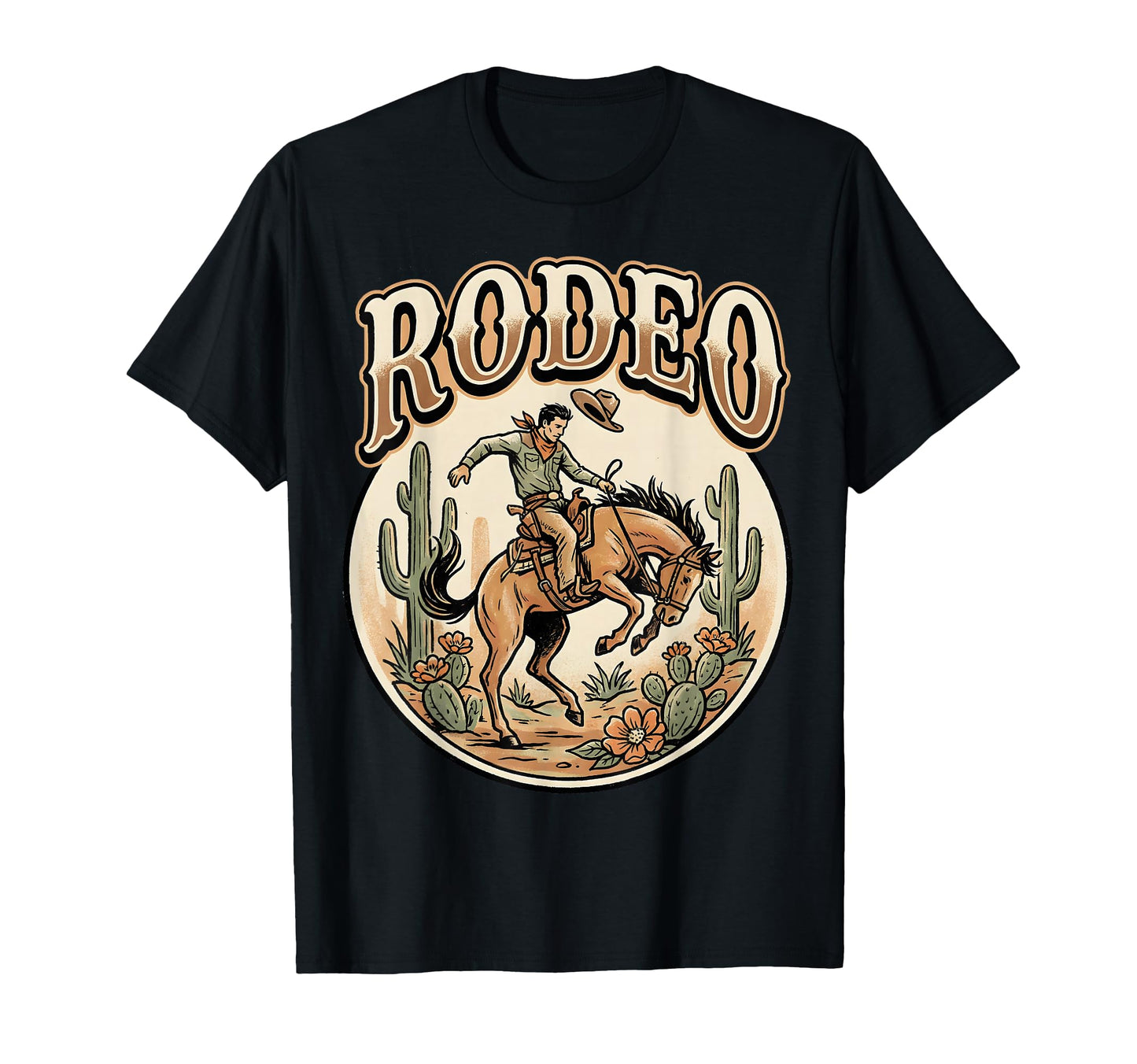 Rodeo Cowboy Desert T-Shirt - Aesthetic Graphic Men Women - T-Shirt, Sweatshirt, Hoodie