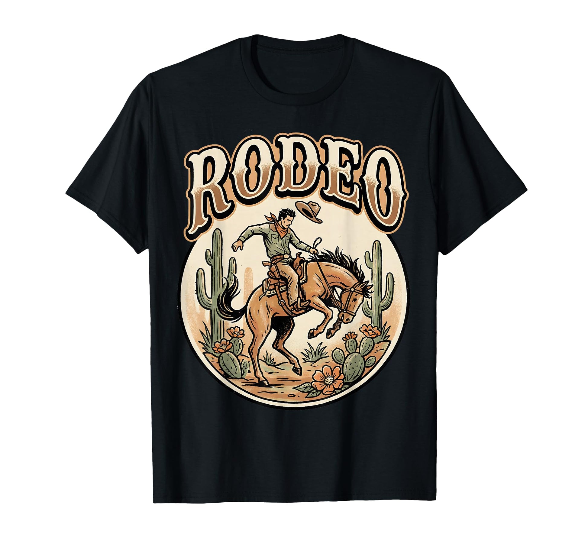 Rodeo Cowboy Desert T-Shirt - Aesthetic Graphic Men Women - T-Shirt, Sweatshirt, Hoodie