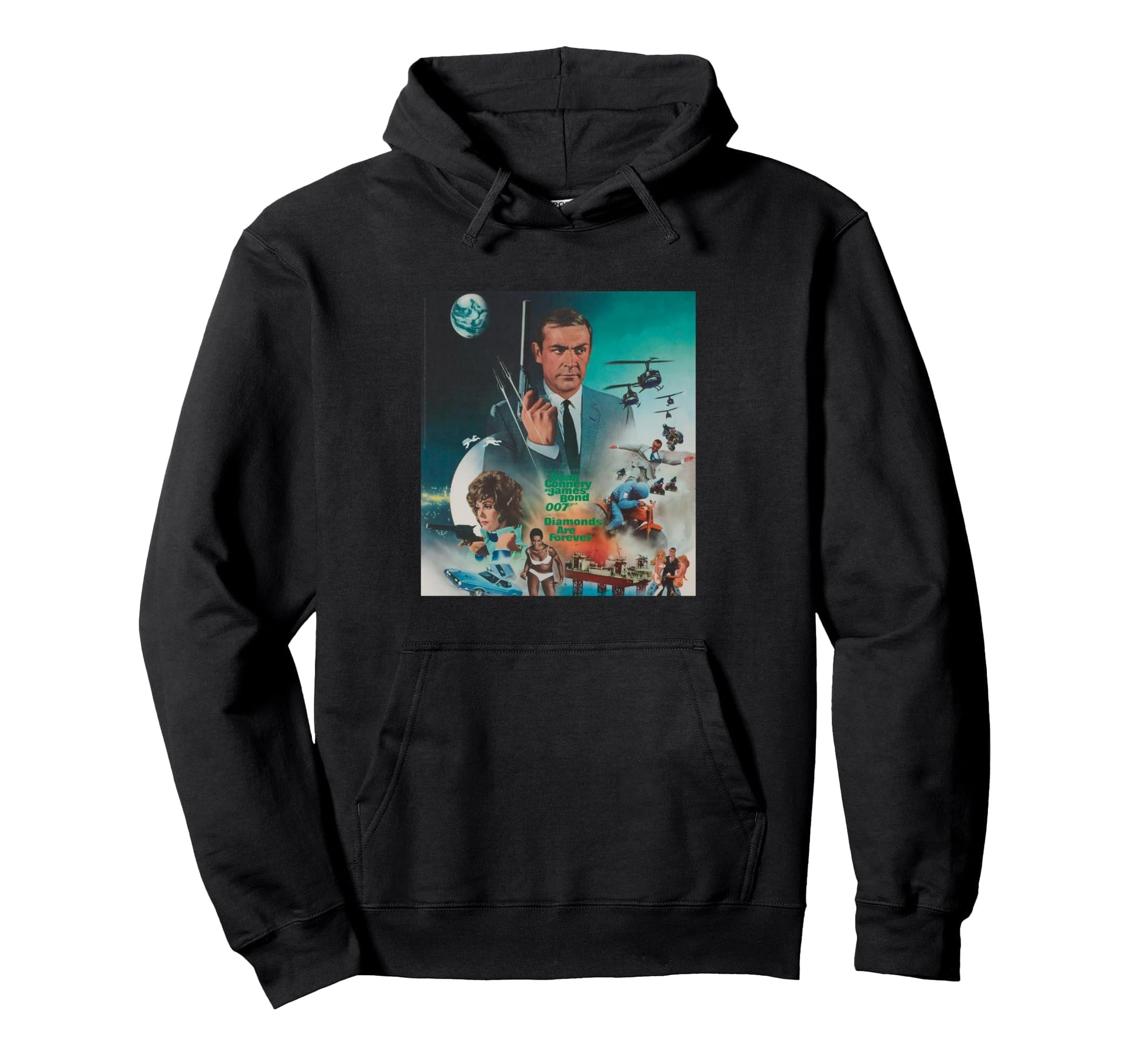 James Bond 007 Diamonds Are Forever Hoodie - Trendy Graphic for Adults - T-Shirt, Sweatshirt, Hoodie