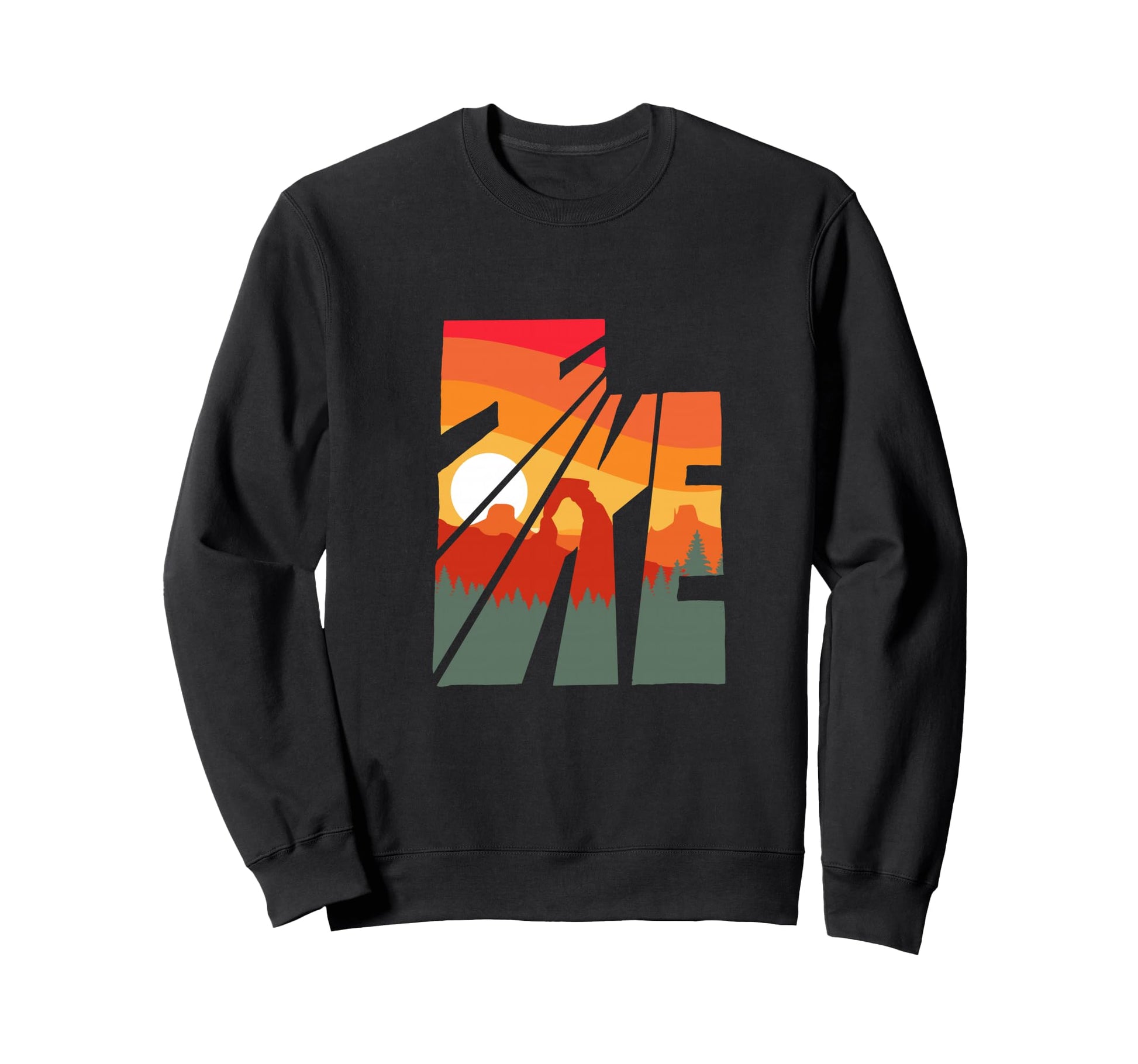 Hike Utah State Outdoor Hiking Sweatshirt - Fun Novelty Design Unisex - T-Shirt, Sweatshirt, Hoodie