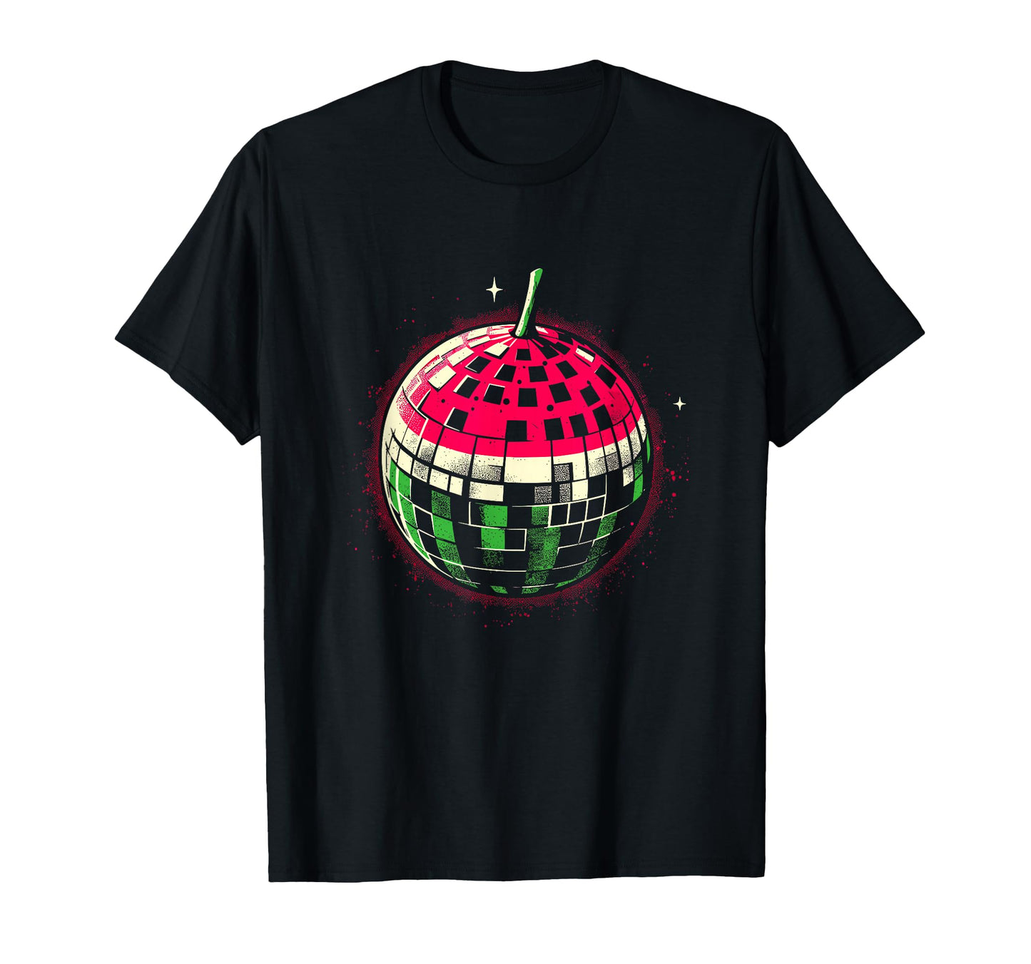 Disco Ball Watermelon Funny Club T-Shirt - Casual Everyday Wear Unisex - T-Shirt, Sweatshirt, Hoodie