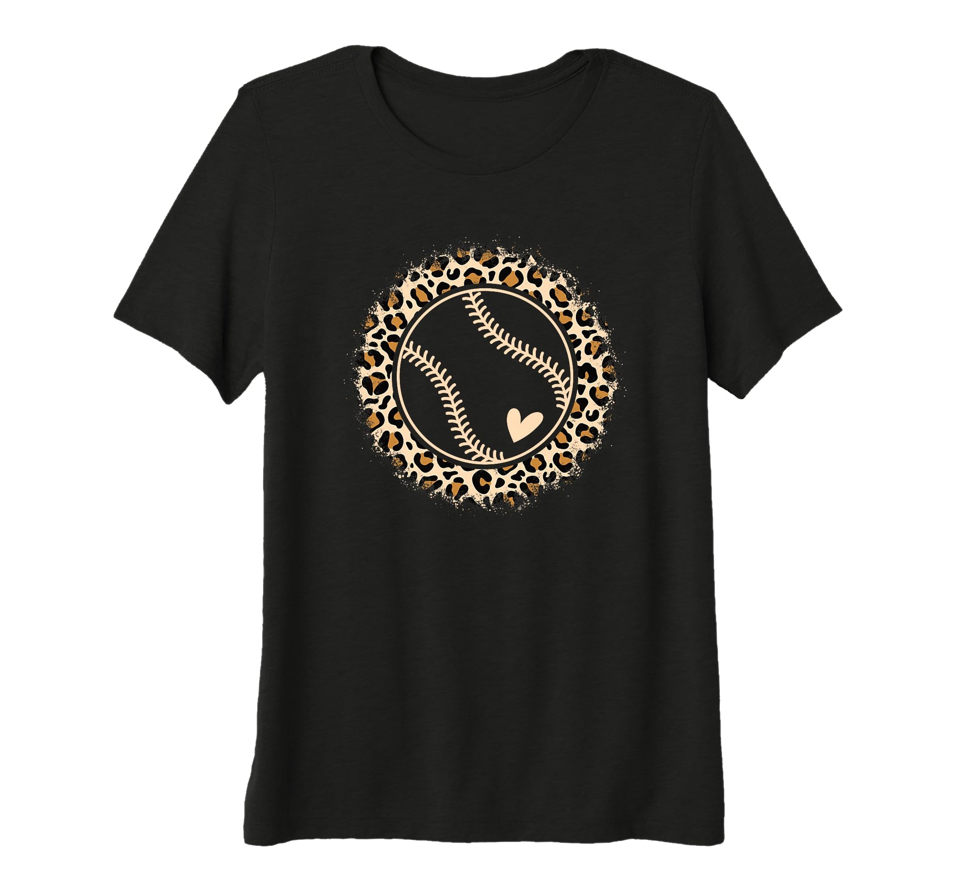 Womens Baseball Leopard Baseball T-Shirt - Streetwear Style for Adults - T-Shirt, Sweatshirt, Hoodie
