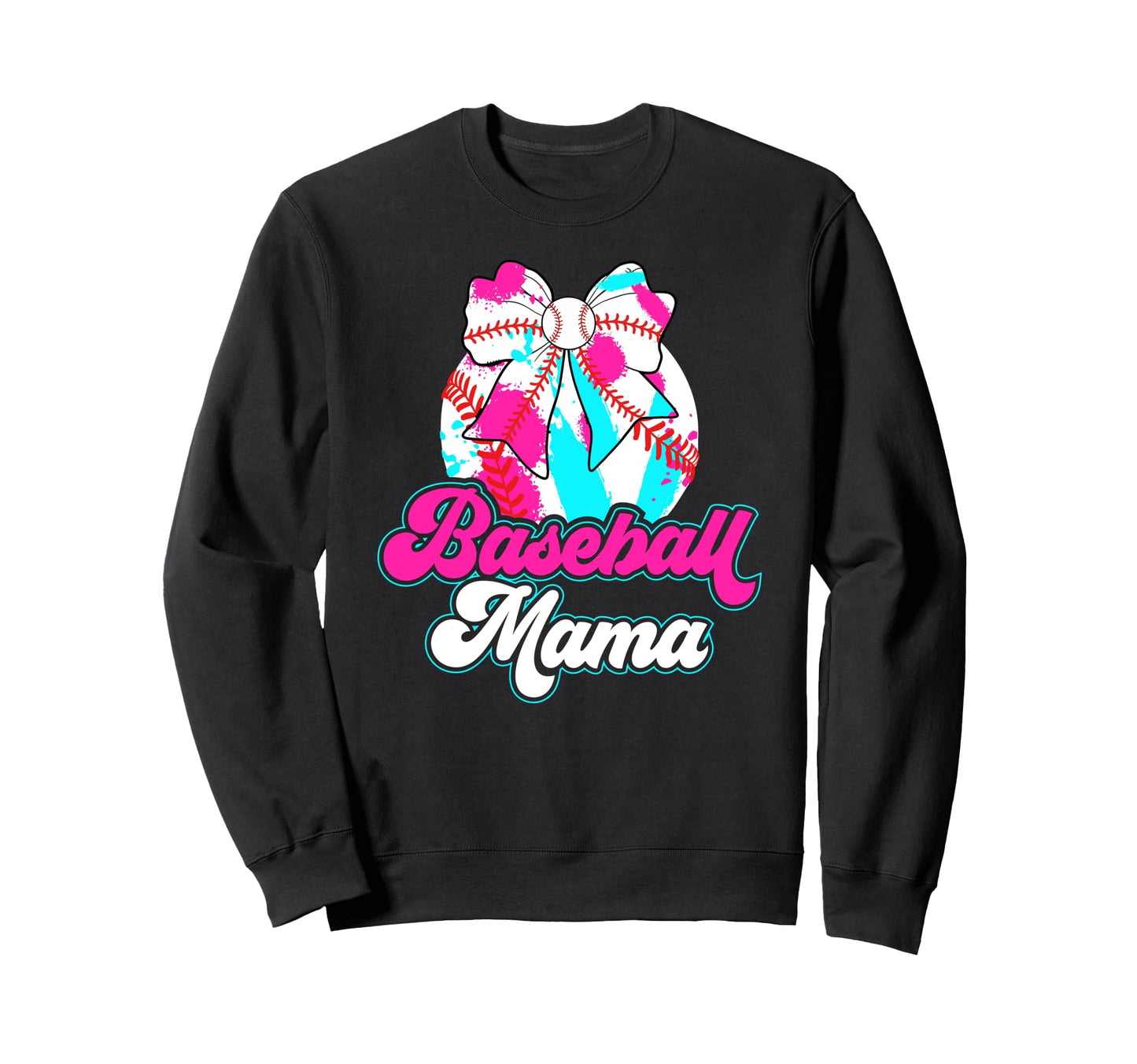 Baseball Mama Coquette Baseball Mom Sweatshirt - Trendy Graphic for Adults - T-Shirt, Sweatshirt, Hoodie