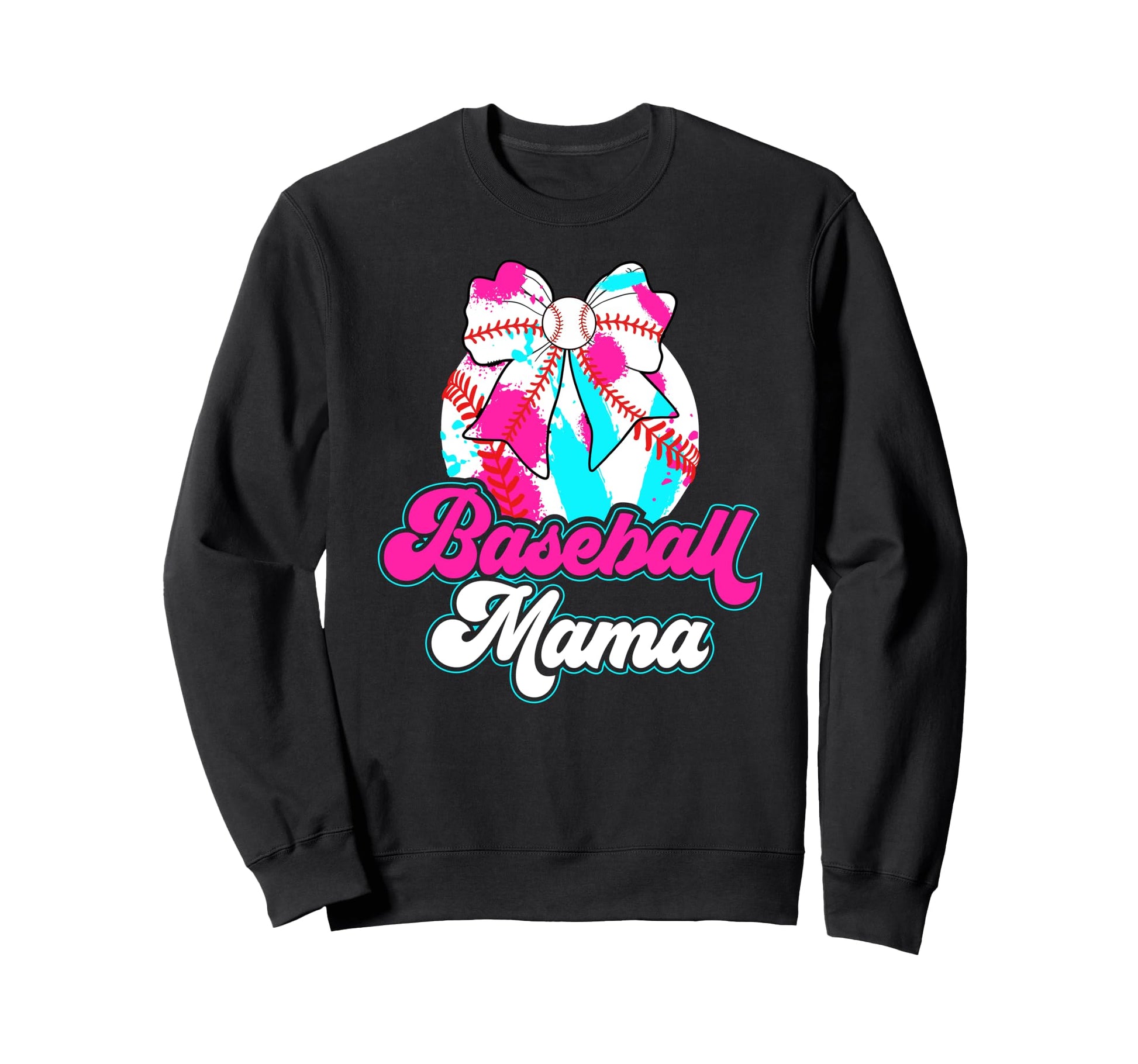Baseball Mama Coquette Baseball Mom Sweatshirt - Trendy Graphic for Adults - T-Shirt, Sweatshirt, Hoodie