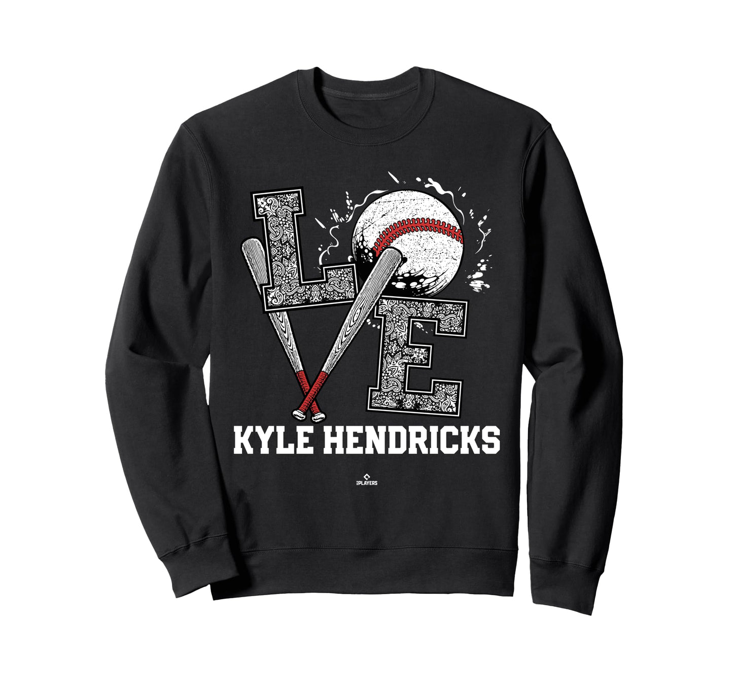 Distressed Baseball Love Kyle Sweatshirt - Graphic Print Men Women - T-Shirt, Sweatshirt, Hoodie
