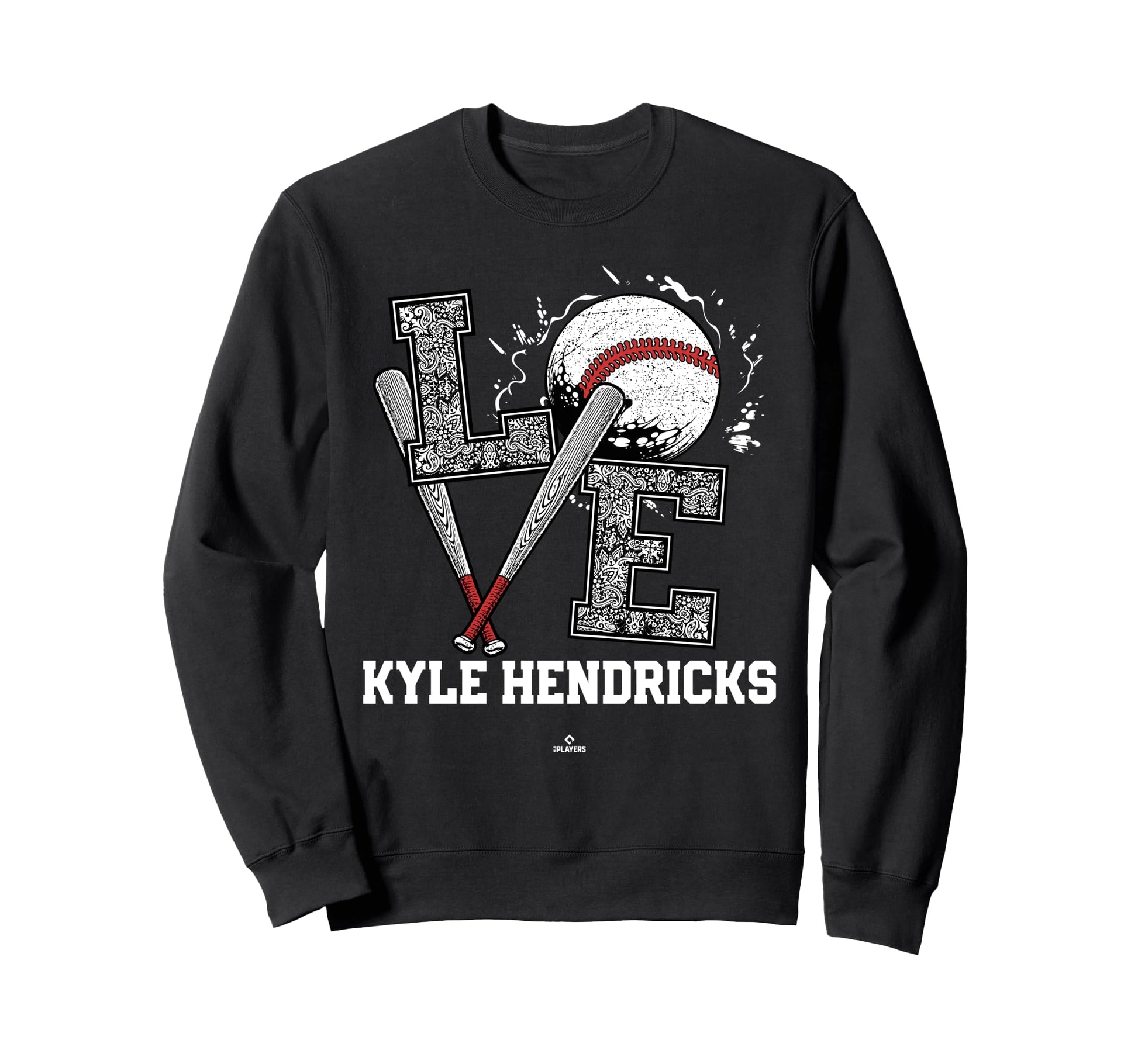 Distressed Baseball Love Kyle Sweatshirt - Graphic Print Men Women - T-Shirt, Sweatshirt, Hoodie