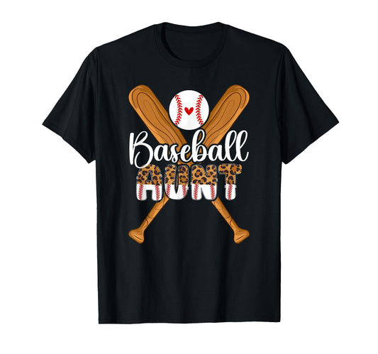 Baseball Aunt Baseball Player Auntie T-Shirt - Minimalist Print Men Women - T-Shirt, Sweatshirt, Hoodie
