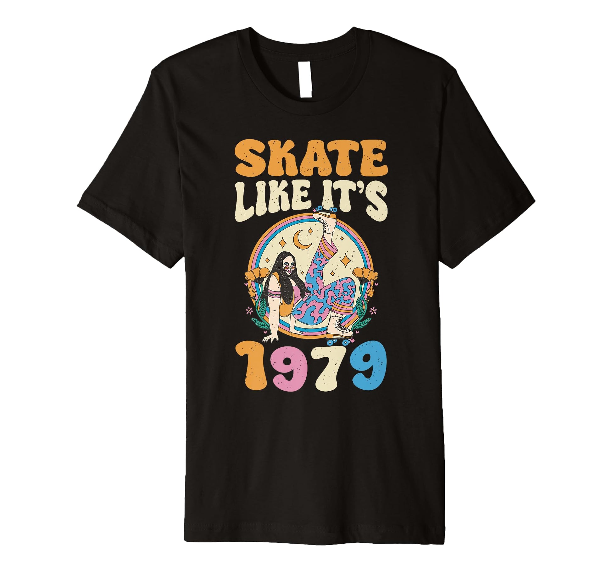 Roller Skating 70S 80S Roller Skate T-Shirt - Graphic Print for Adults - T-Shirt, Sweatshirt, Hoodie