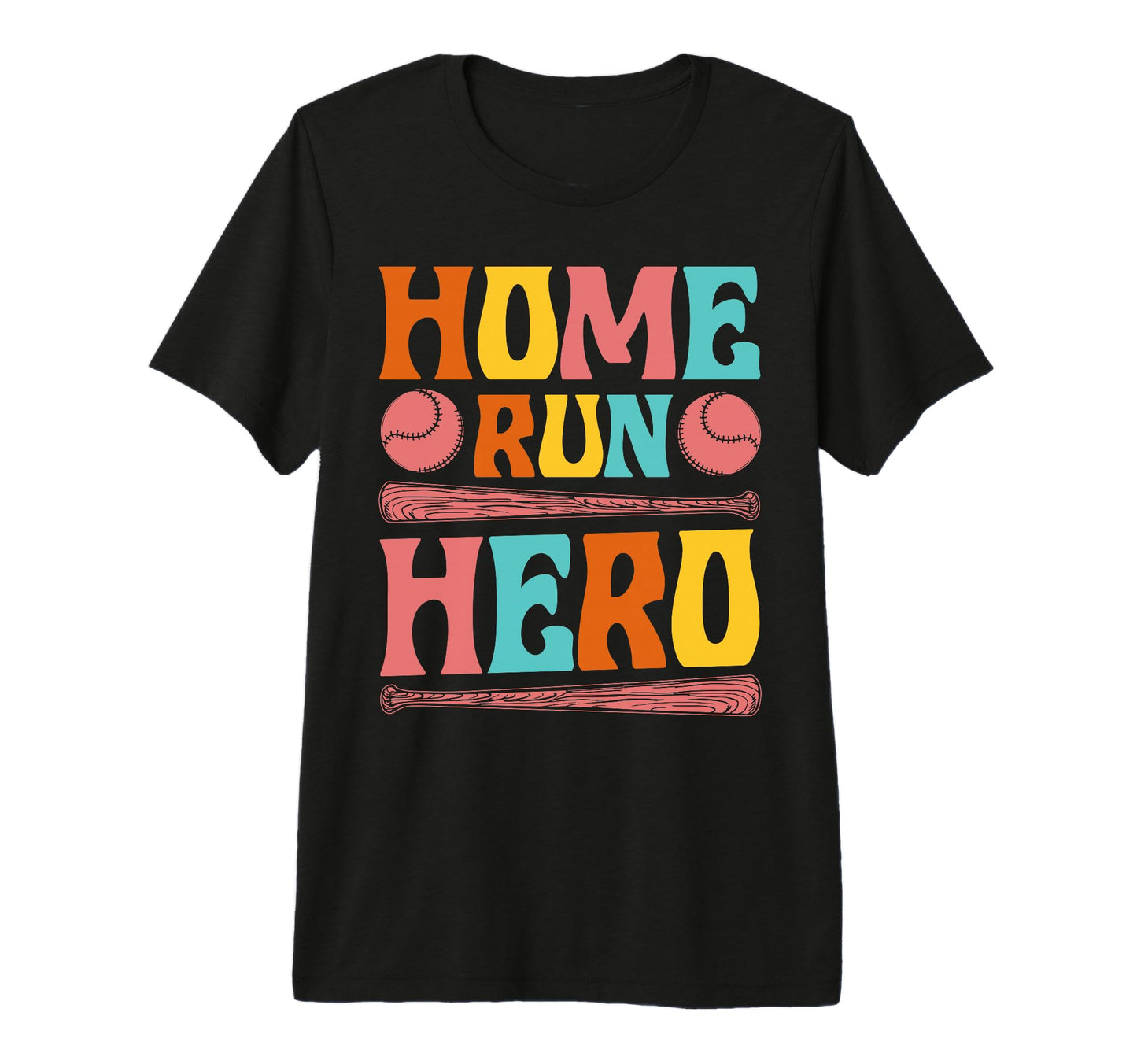 Home Run Hero Tri Blend T-Shirt - Unique Graphic for Adults - T-Shirt, Sweatshirt, Hoodie
