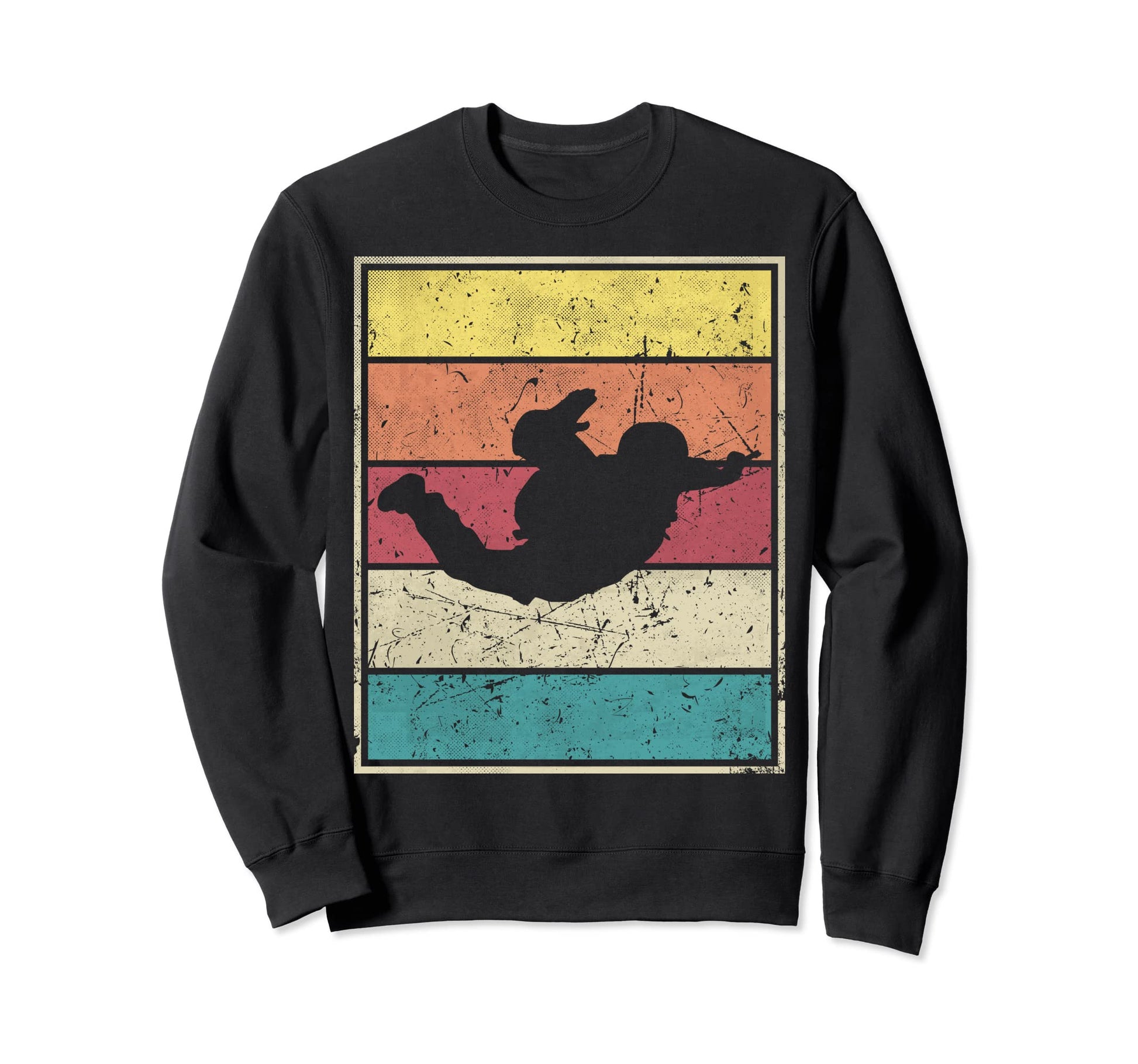 Sky Diving Stripes Sweatshirt - Casual Everyday Wear for Adults - T-Shirt, Sweatshirt, Hoodie