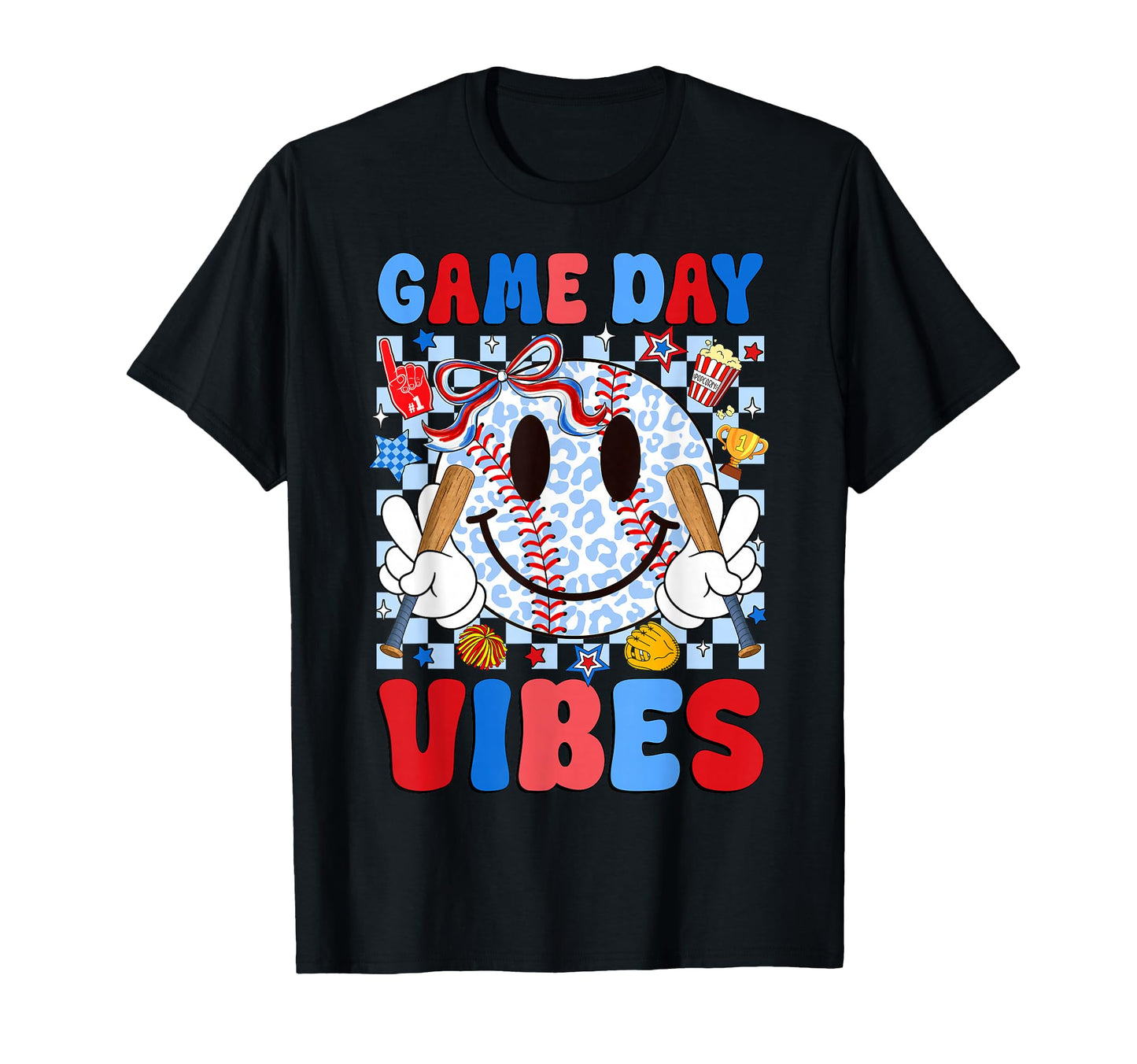 Game Day Vibes Coquette Bow Mama T-Shirt - Novelty Apparel Men Women - T-Shirt, Sweatshirt, Hoodie