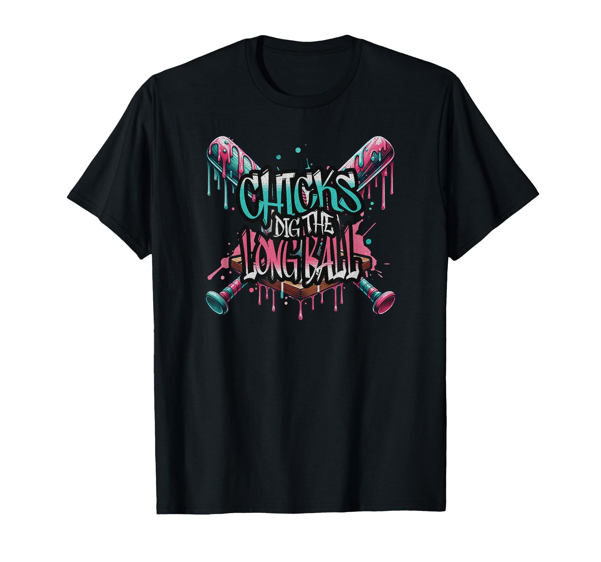 Chicks Dig Long Ball Funny Baseball T-Shirt - Aesthetic Graphic Men Women - T-Shirt, Sweatshirt, Hoodie