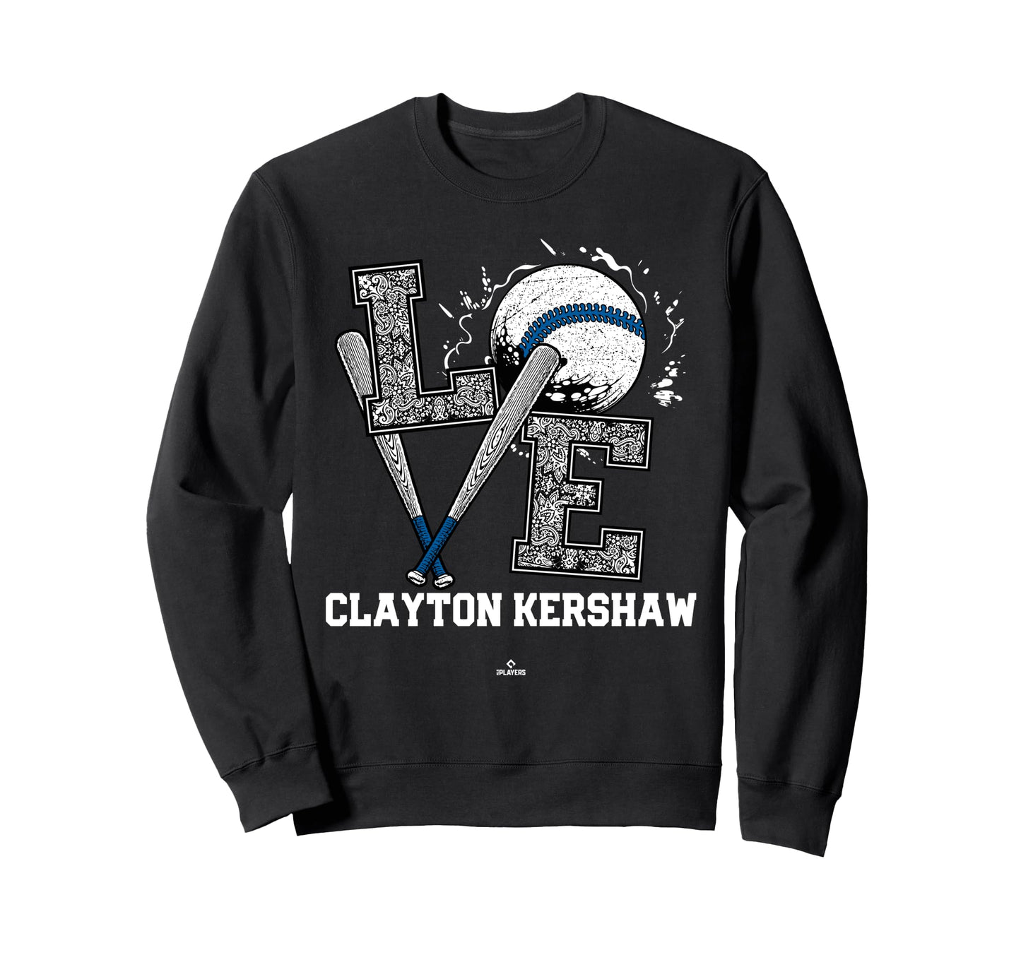 Distressed Baseball Love Clayton Sweatshirt - Custom Art Print Unisex - T-Shirt, Sweatshirt, Hoodie