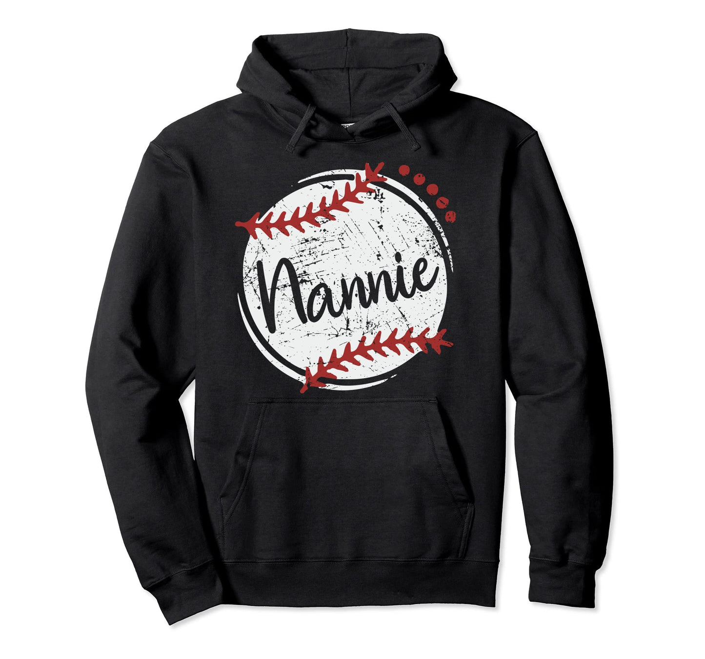 Baseball Nannie Love Baseball Hoodie - Casual Everyday Wear for Adults - T-Shirt, Sweatshirt, Hoodie
