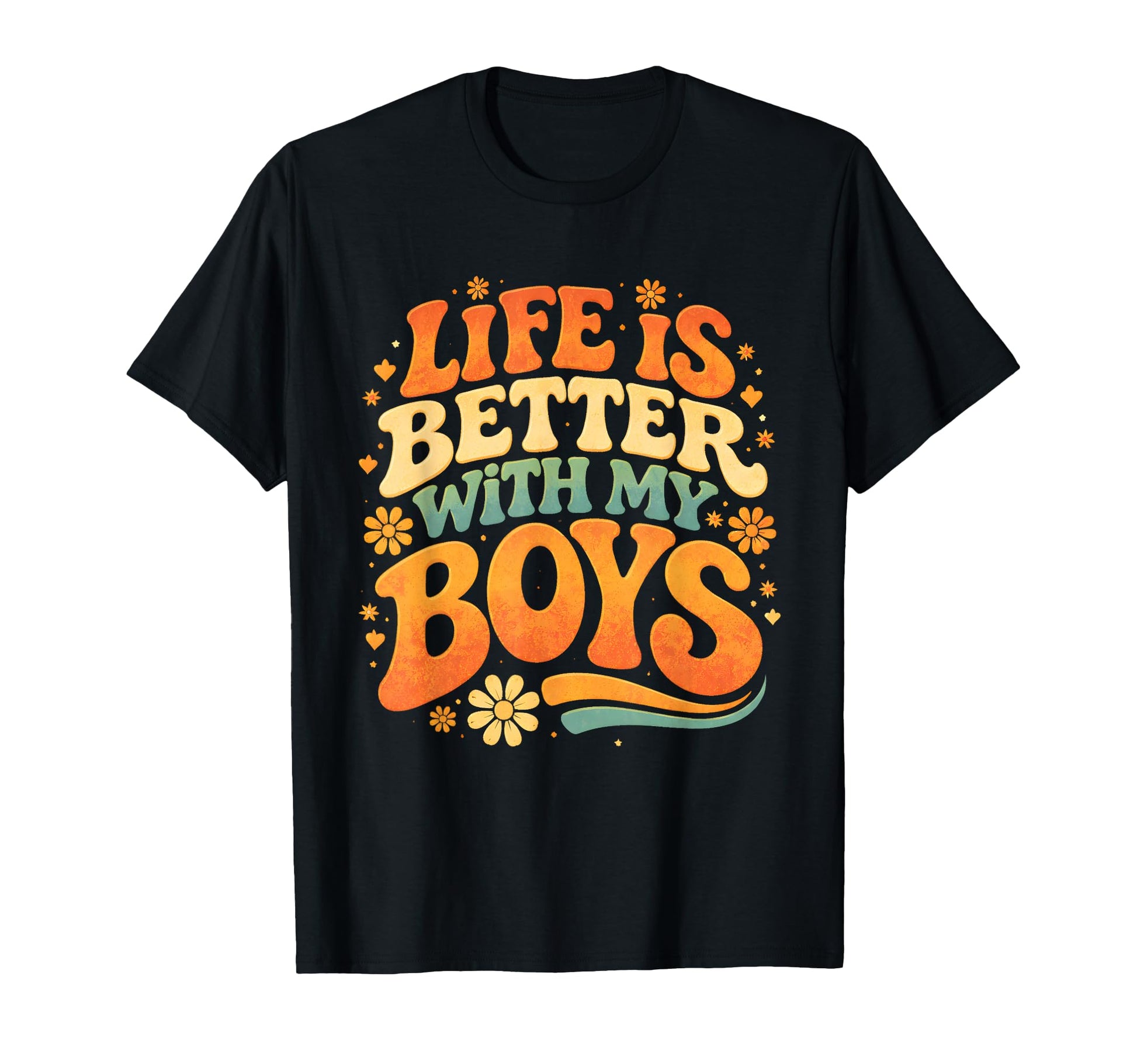 Life Is Better My Proud Mom Typography T-Shirt - Aesthetic Graphic Unisex - T-Shirt, Sweatshirt, Hoodie