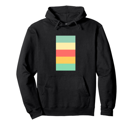 90S Striped Pattern Gradient Hoodie - Streetwear Style Men Women - T-Shirt, Sweatshirt, Hoodie