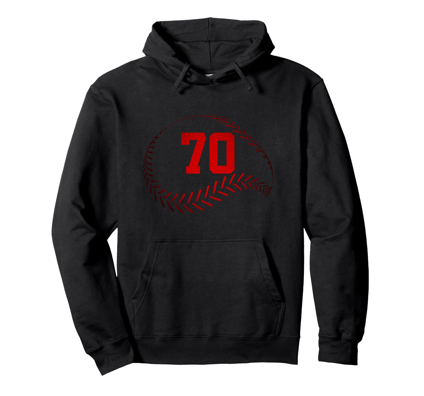 Number 70 Years Baseball 70Th Birthday Hoodie - Custom Art Print Men Women - T-Shirt, Sweatshirt, Hoodie