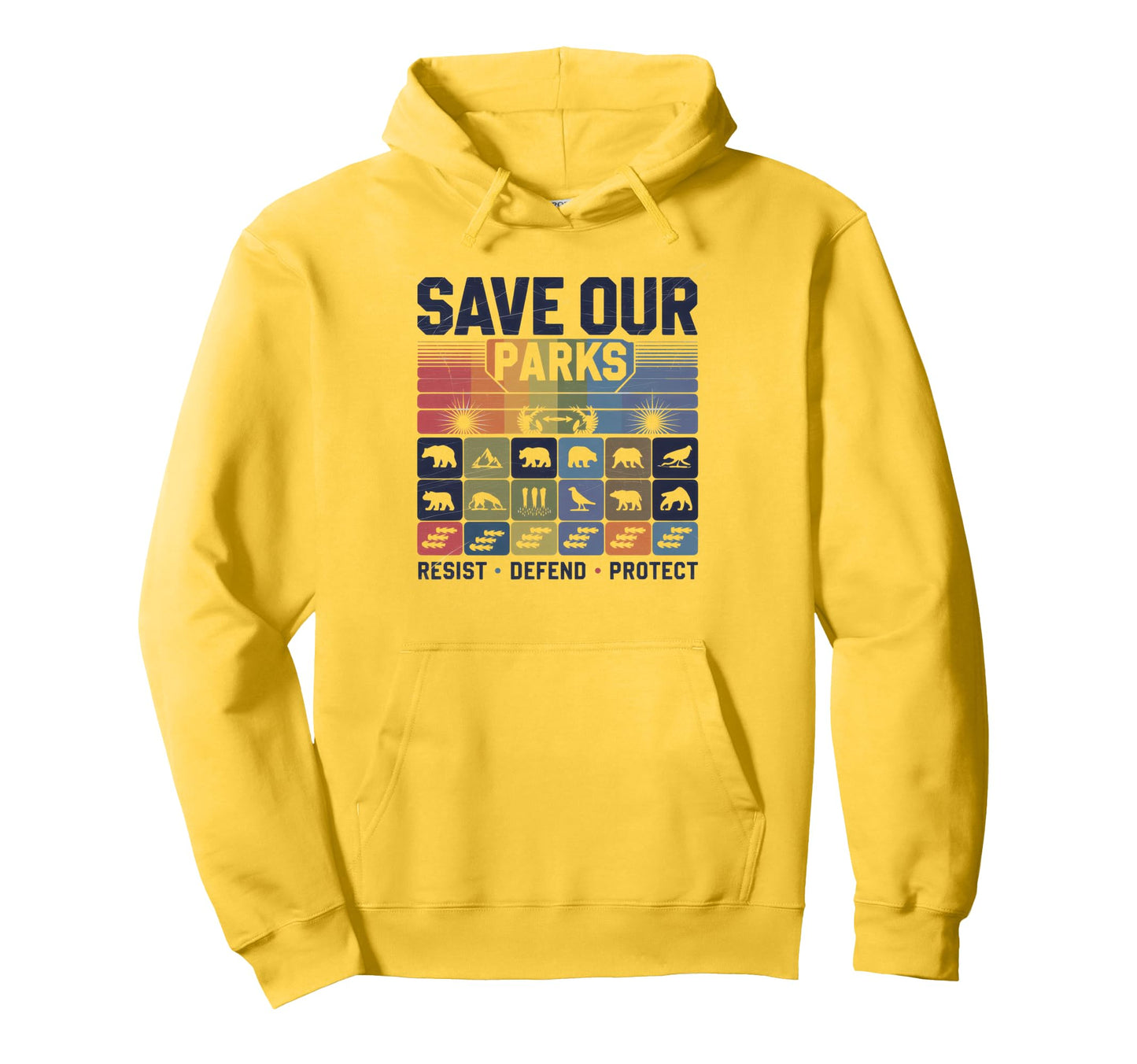 Save Our Parks Protect National Park Hoodie - Unique Graphic Unisex - T-Shirt, Sweatshirt, Hoodie