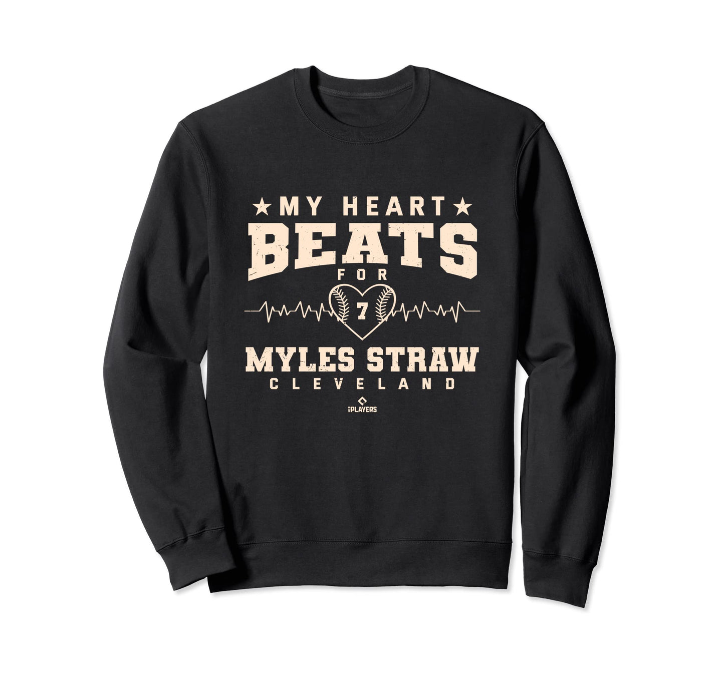 My Heart Beats Myles Straw Baseball Sweatshirt - Novelty Apparel Unisex - T-Shirt, Sweatshirt, Hoodie