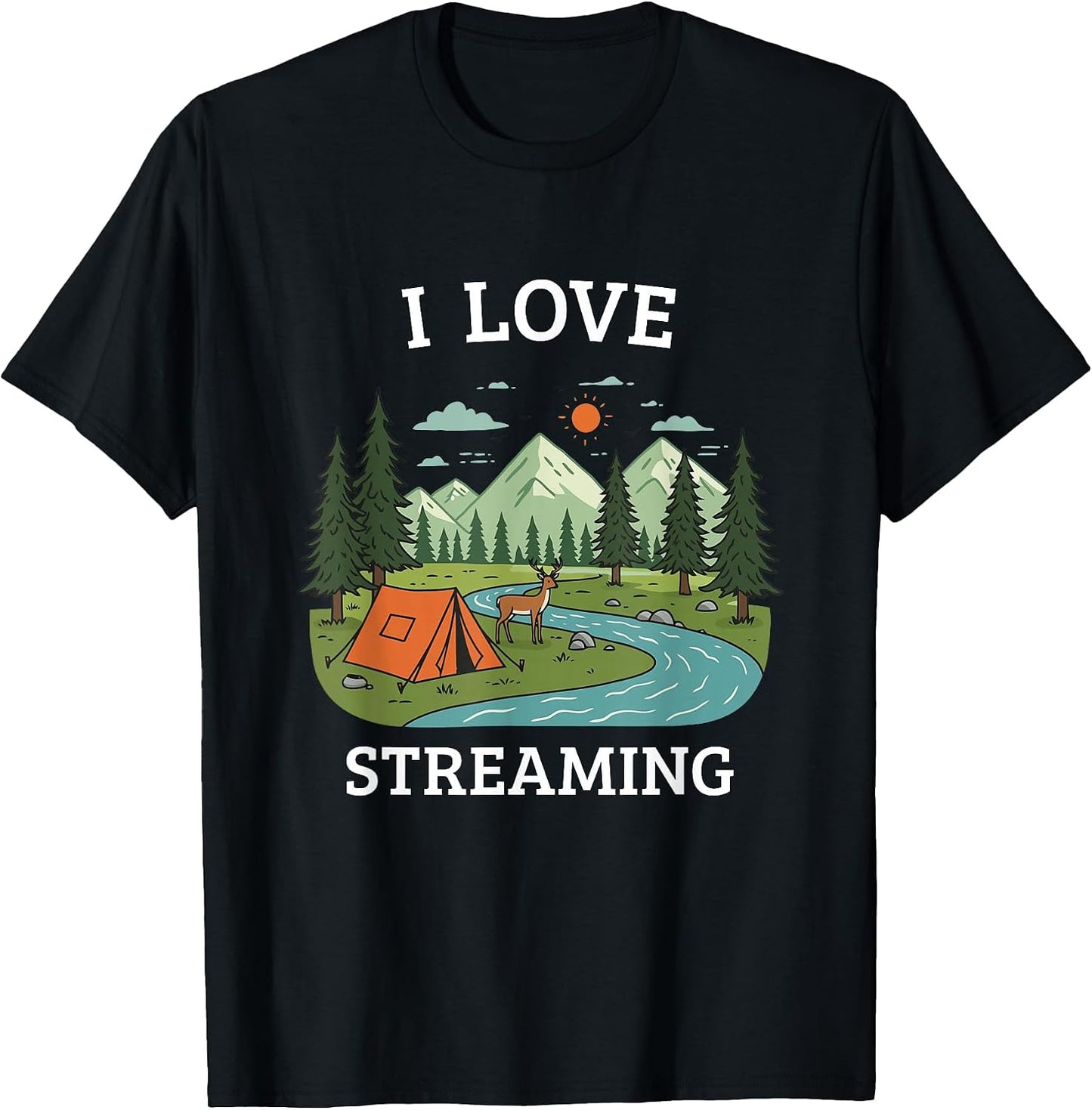 Camping and Streaming Merch - Adult & Kids T-Shirts, Sweatshirts & Hoodies apparel design preview 1