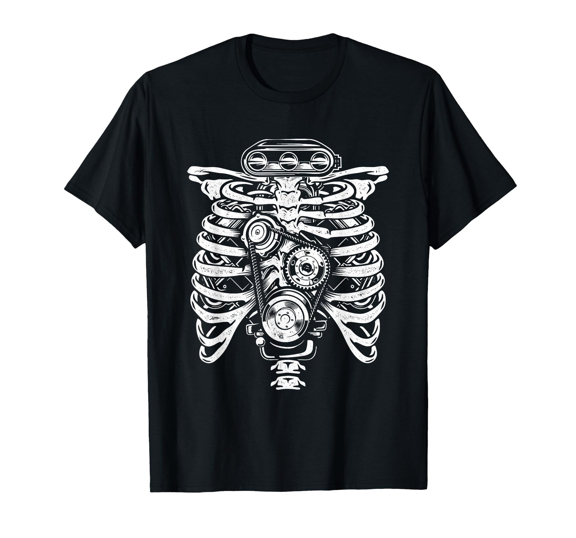 Car Guy Skeleton Car Collector Auto T-Shirt - Minimalist Print Men Women - T-Shirt, Sweatshirt, Hoodie