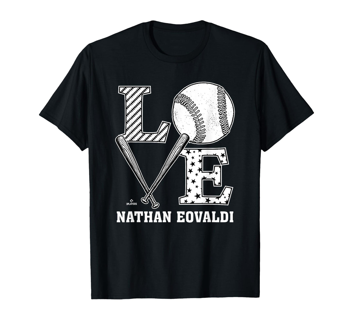 Distressed Baseball Love Nathan T-Shirt - Casual Everyday Wear for Adults - T-Shirt, Sweatshirt, Hoodie