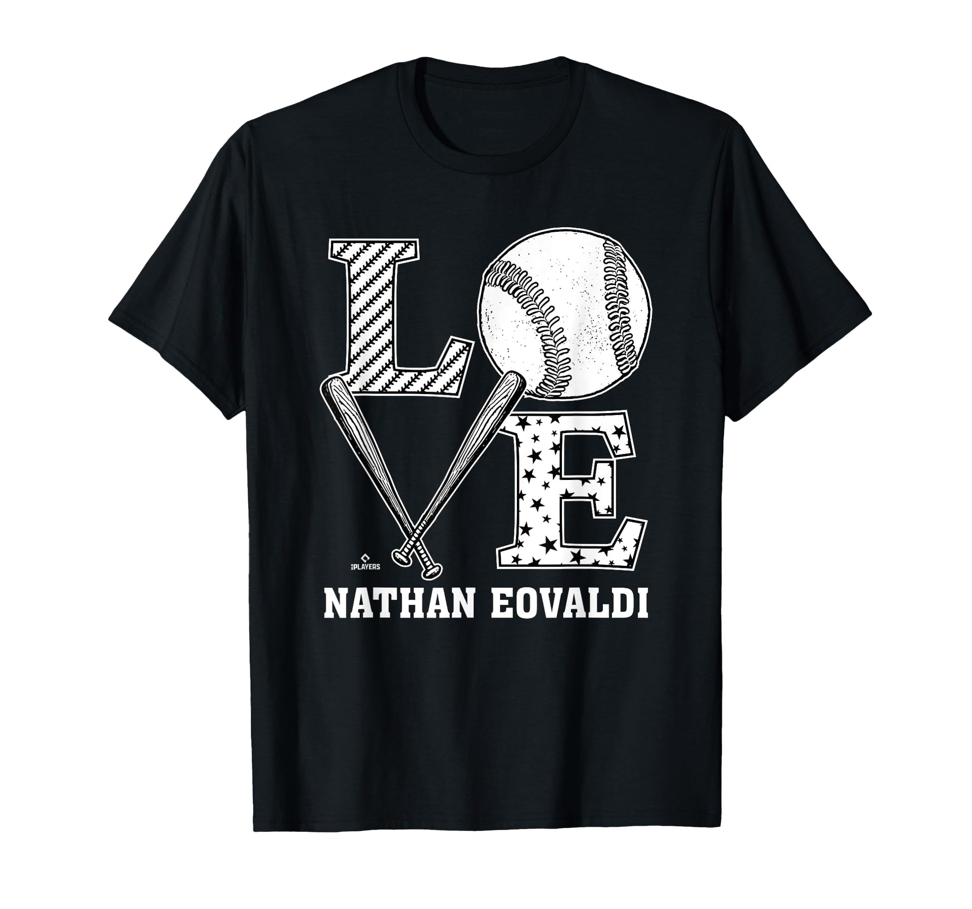 Distressed Baseball Love Nathan T-Shirt - Casual Everyday Wear for Adults - T-Shirt, Sweatshirt, Hoodie