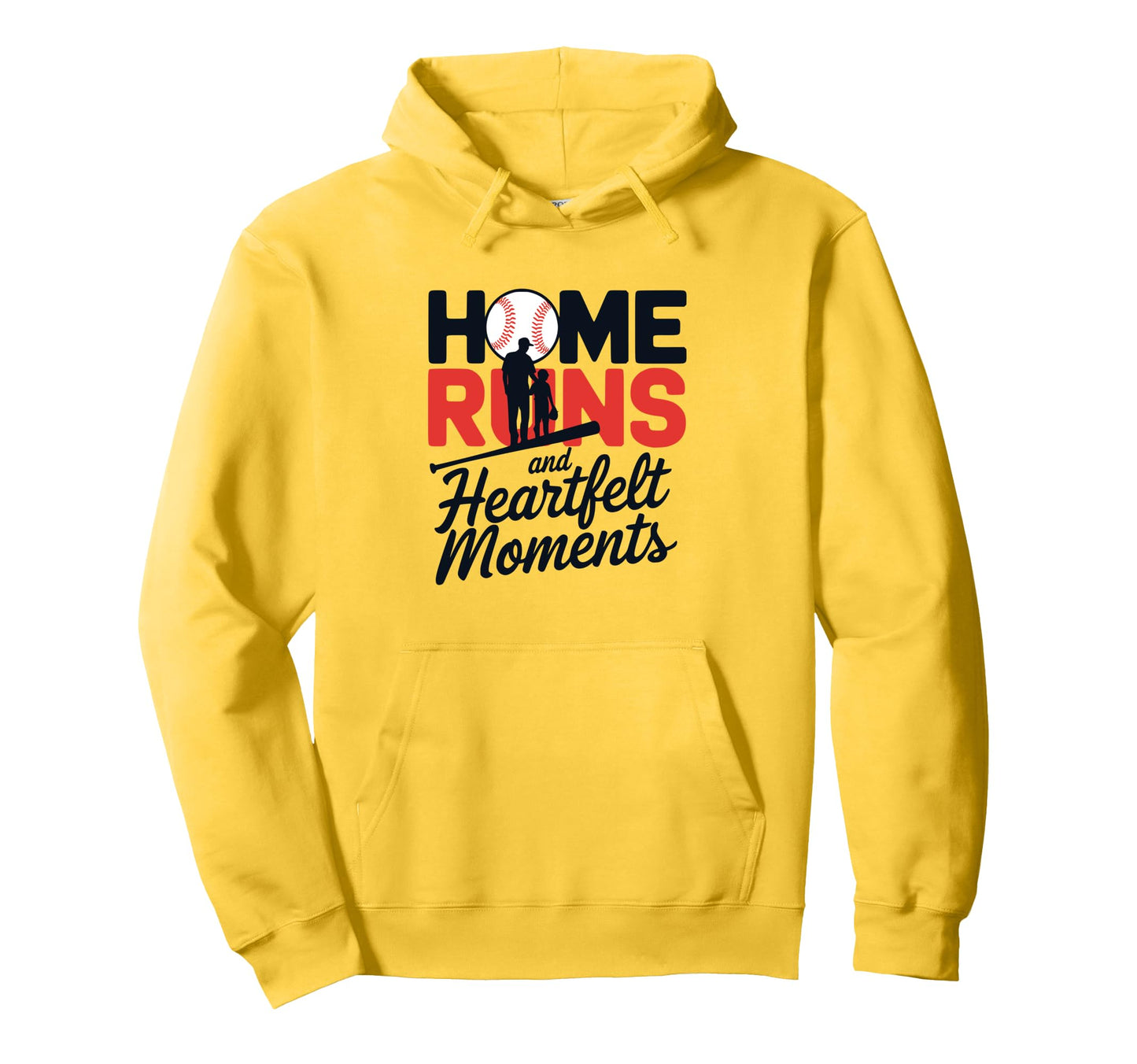 Home Runs And Heartfelt Moments Dad Son And Hoodie - Graphic Print Unisex - T-Shirt, Sweatshirt, Hoodie