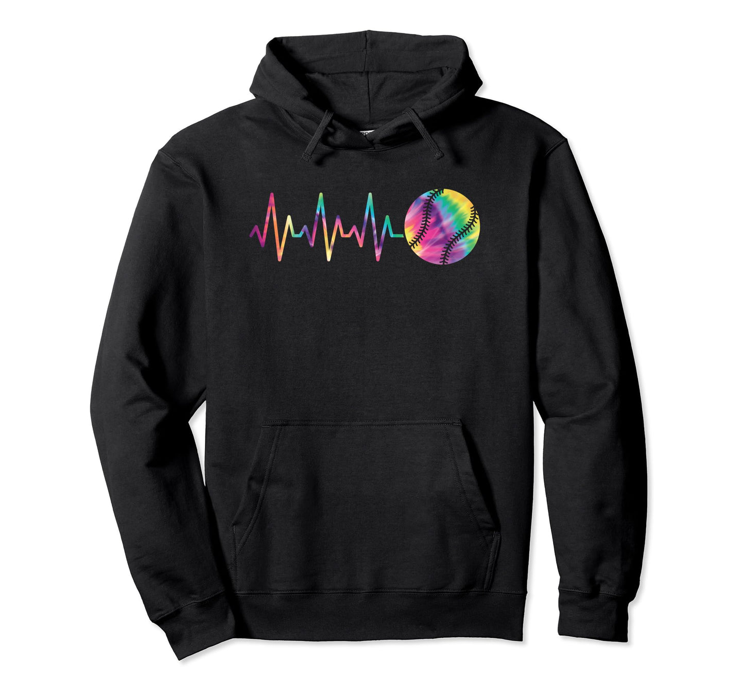 Baseball Heartbeat Baseball Lover Hoodie - Minimalist Print Unisex - T-Shirt, Sweatshirt, Hoodie