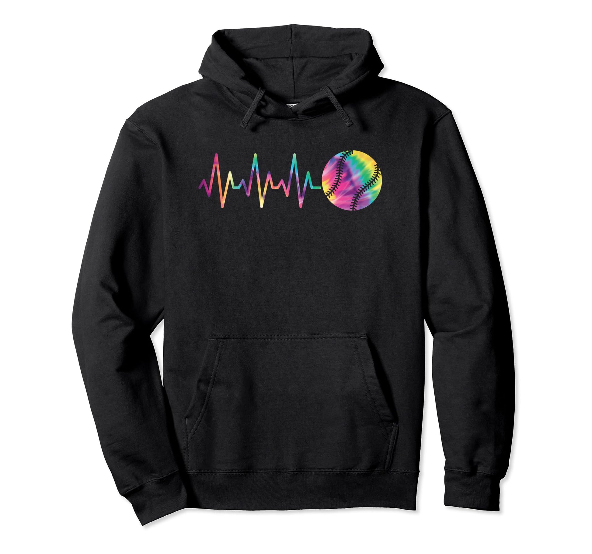 Baseball Heartbeat Baseball Lover Hoodie - Minimalist Print Unisex - T-Shirt, Sweatshirt, Hoodie