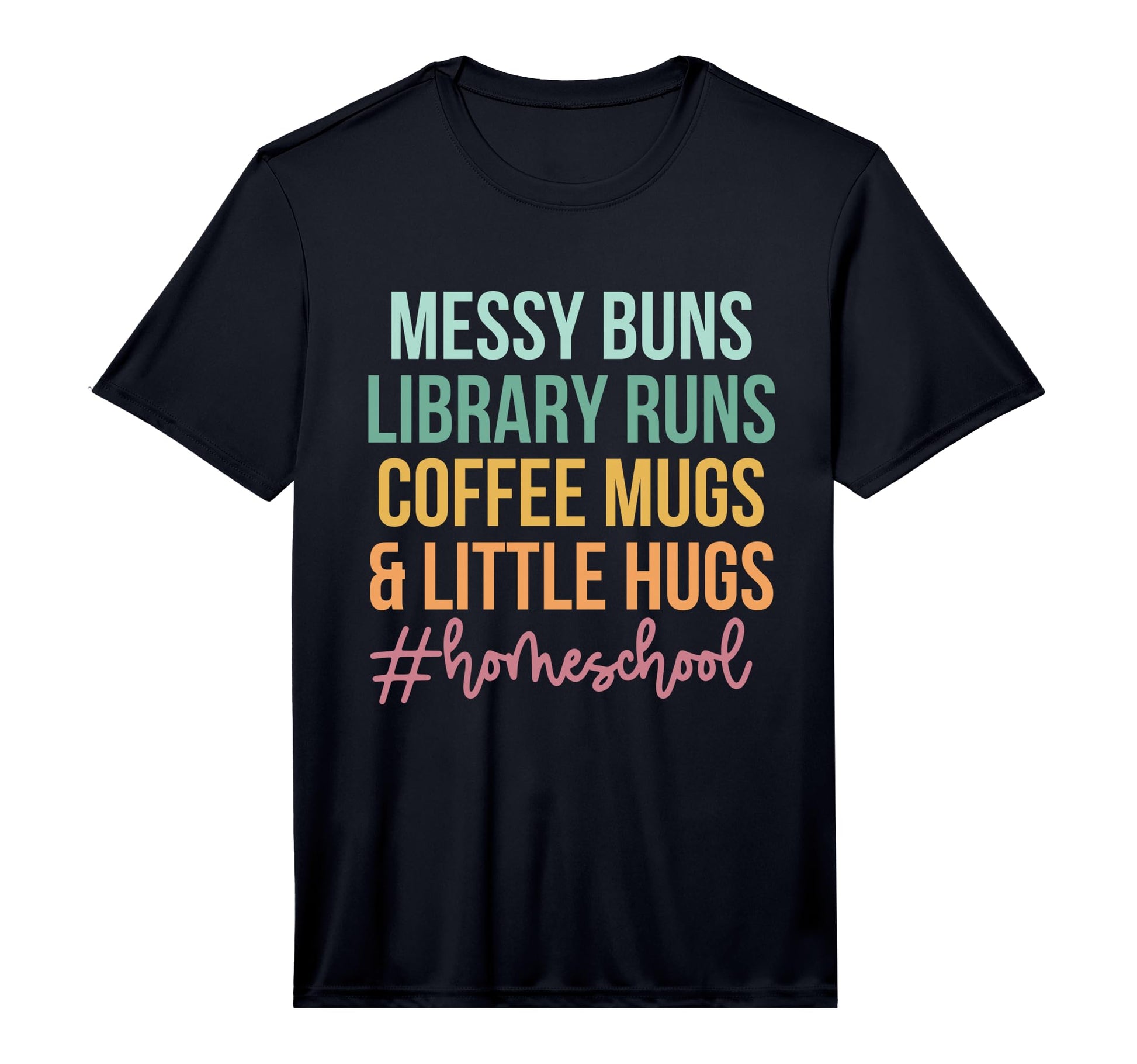 Mens Messy Buns Library Runs Coffee T-Shirt - Fun Novelty Design Men Women - T-Shirt, Sweatshirt, Hoodie