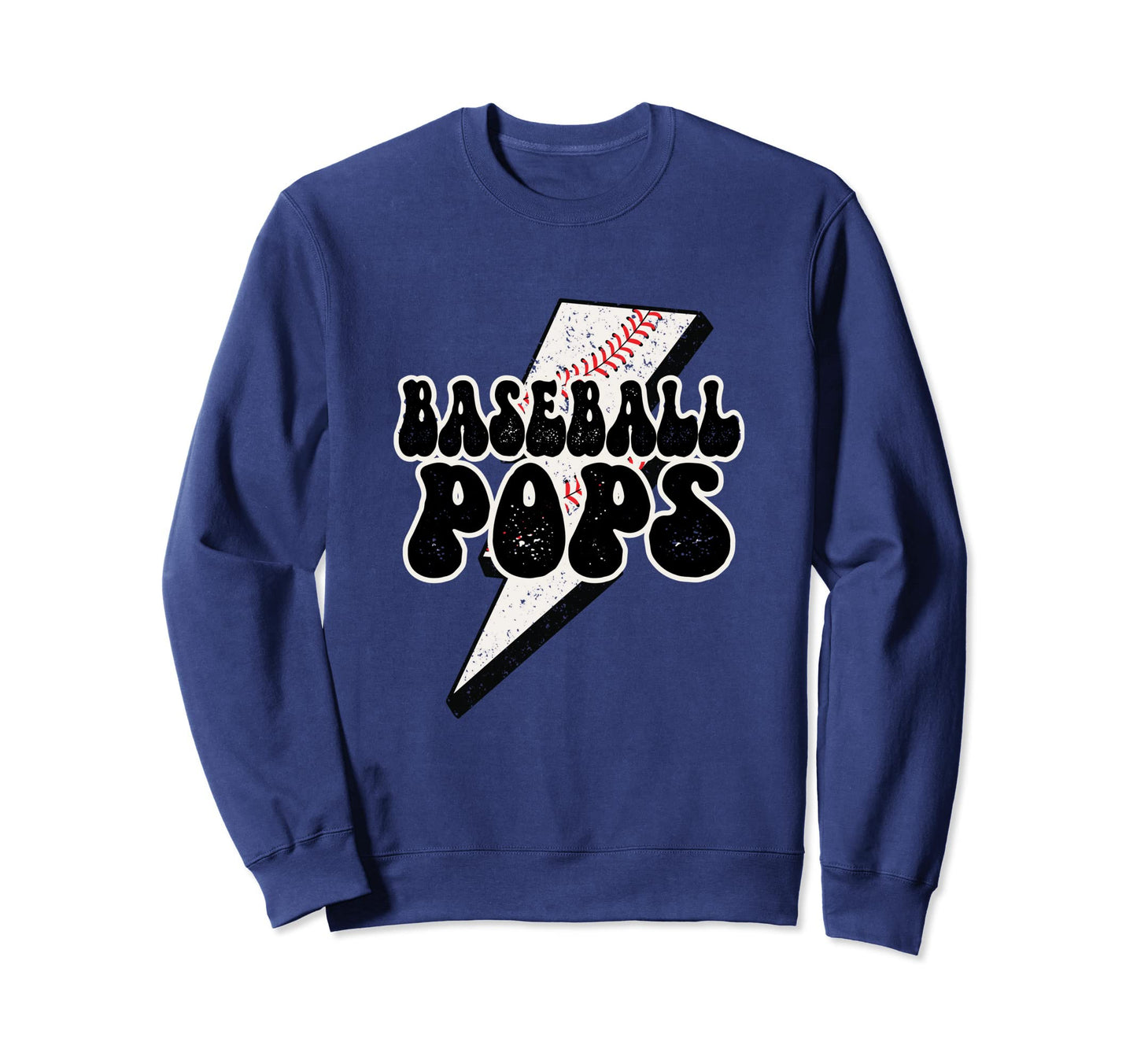 Baseball Pops Trendy Lightning Sweatshirt - Custom Art Print for Adults - T-Shirt, Sweatshirt, Hoodie