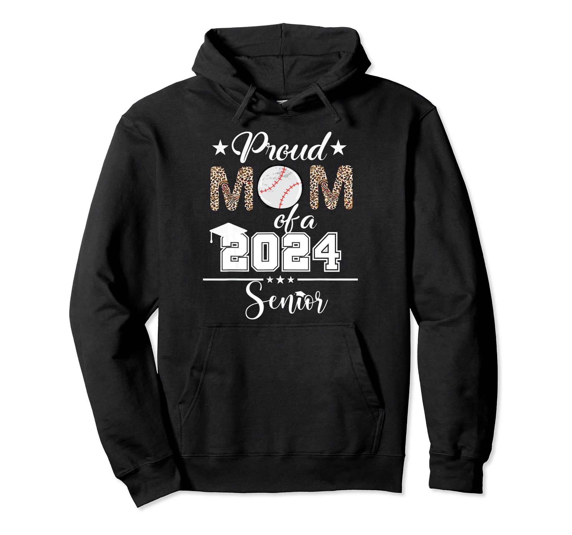 Womens Proud Mom 2024 Senior Class Hoodie - Fun Novelty Design Men Women - T-Shirt, Sweatshirt, Hoodie