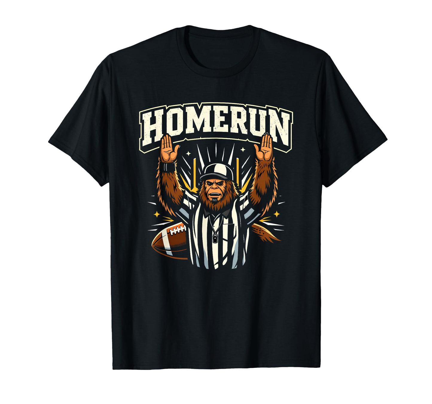 Funny Football Referee Touchdown T-Shirt - Custom Art Print for Adults - T-Shirt, Sweatshirt, Hoodie