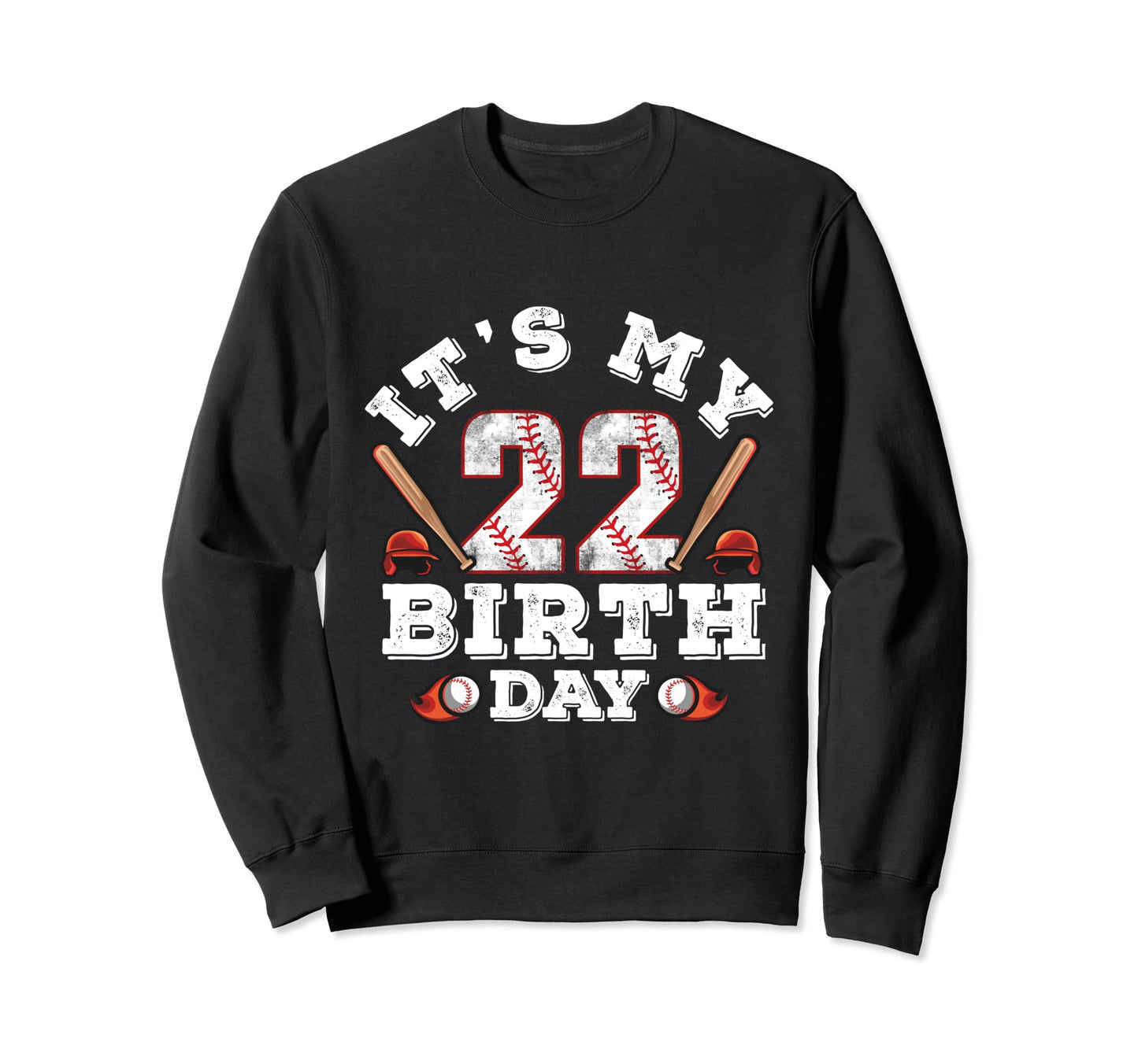 Its My 22Nd Birthday 22 Jersey 22 Sweatshirt - Minimalist Print Unisex - T-Shirt, Sweatshirt, Hoodie