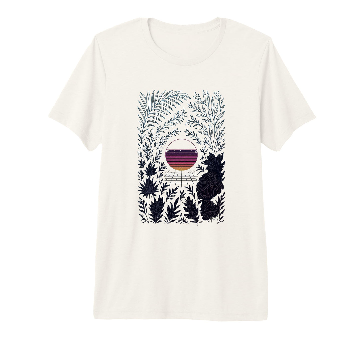80S Synthwave Tri Blend T-Shirt - Graphic Print Unisex - T-Shirt, Sweatshirt, Hoodie