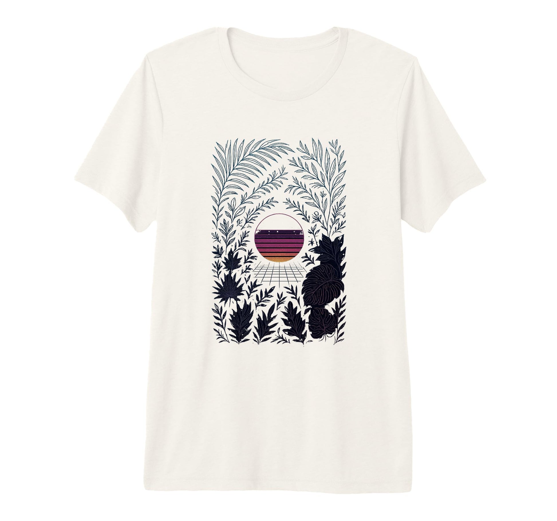 80S Synthwave Tri Blend T-Shirt - Graphic Print Unisex - T-Shirt, Sweatshirt, Hoodie