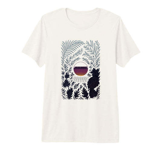 80S Synthwave Tri Blend T-Shirt - Graphic Print Unisex - T-Shirt, Sweatshirt, Hoodie