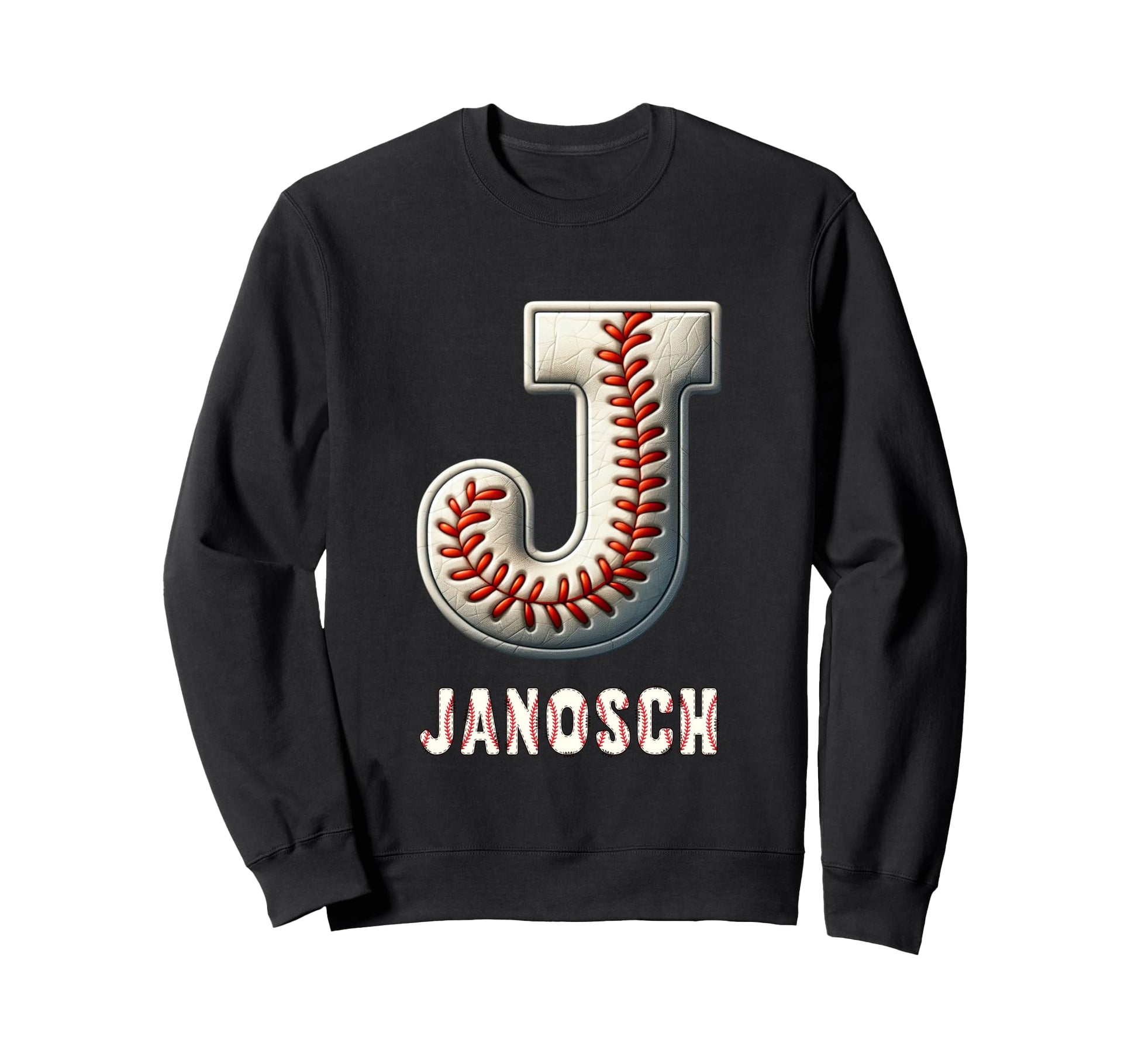 Baseball Home Run Levi Initial Letter Sweatshirt - Novelty Apparel Unisex - T-Shirt, Sweatshirt, Hoodie