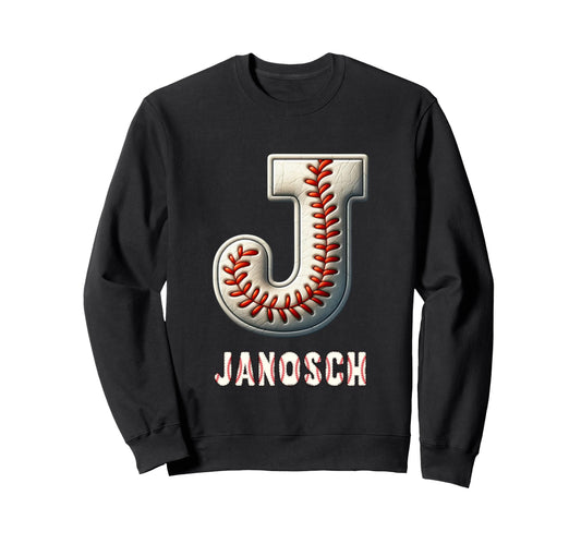 Baseball Home Run Levi Initial Letter Sweatshirt - Novelty Apparel Unisex - T-Shirt, Sweatshirt, Hoodie