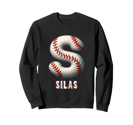 Baseball Home Run Osman Initial Sweatshirt - Minimalist Print for Adults - T-Shirt, Sweatshirt, Hoodie
