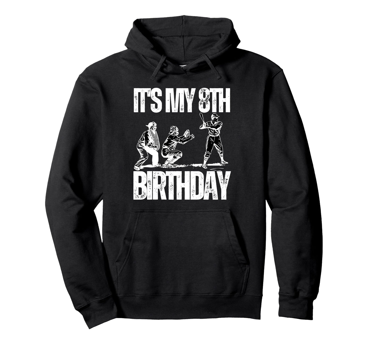 Its My 8Th Birthday Baseball Player 8Th Hoodie - Graphic Print Unisex - T-Shirt, Sweatshirt, Hoodie